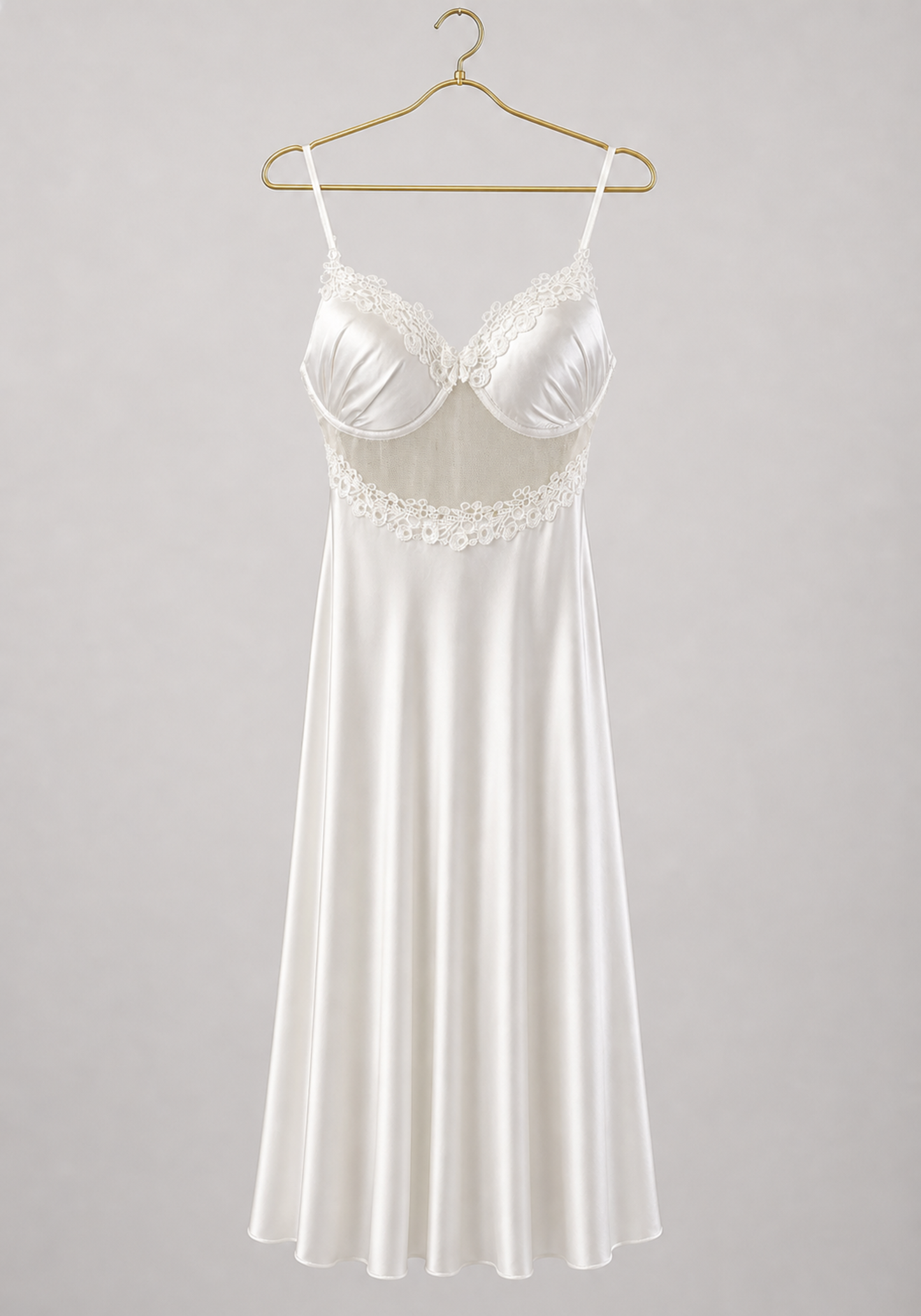 Bridal Satin Long Robe Set