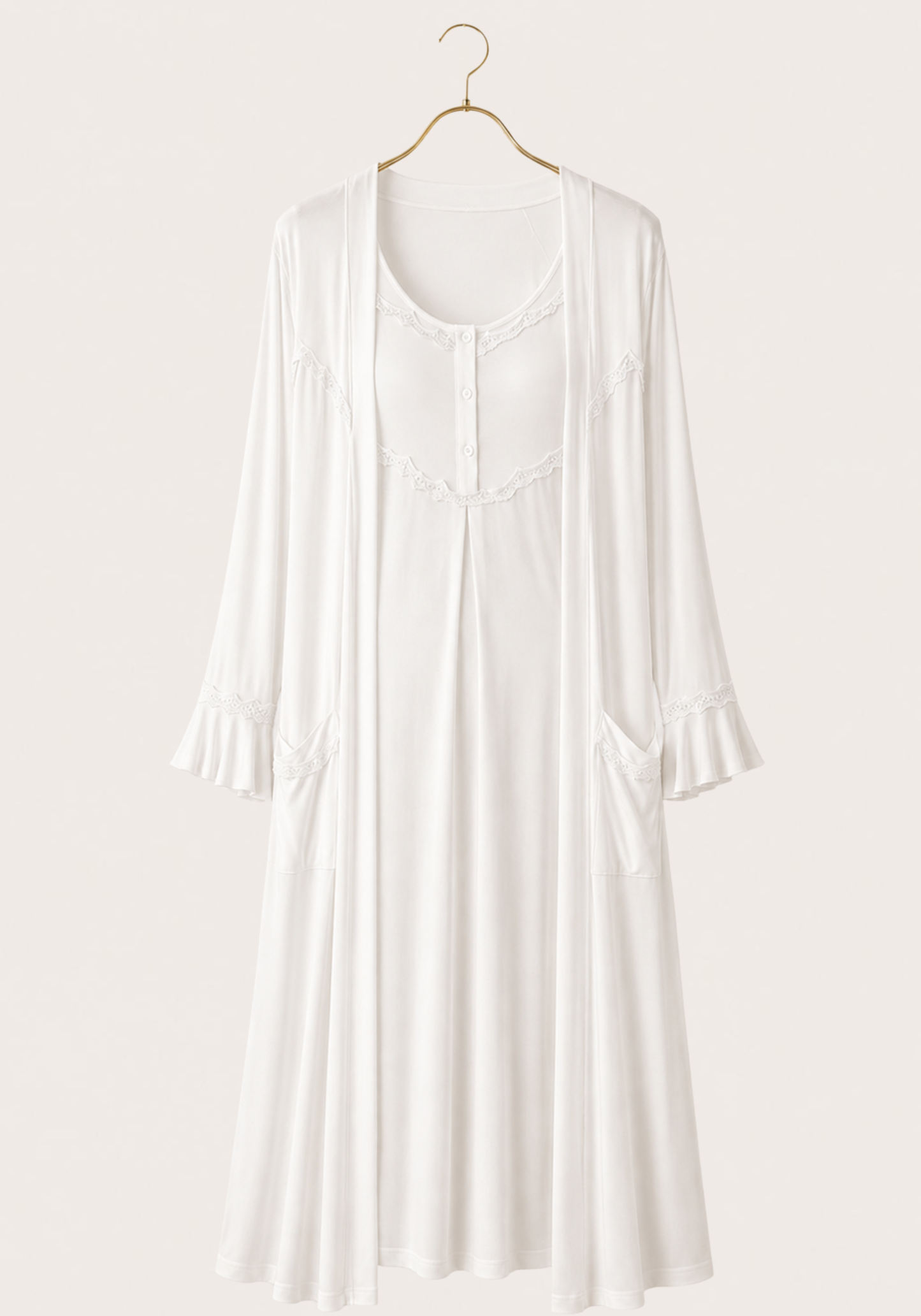 Maternal Long Robe Set