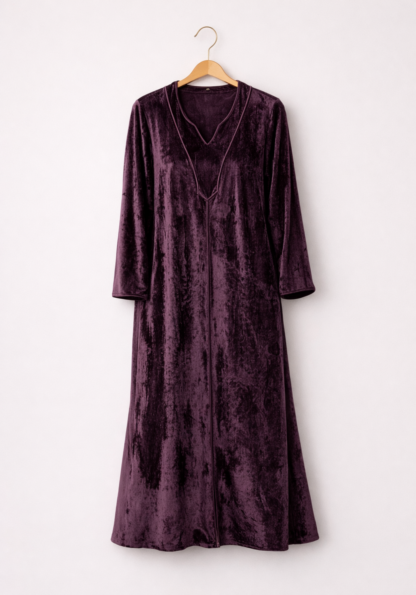Velour Long Sleeve Long Nighty