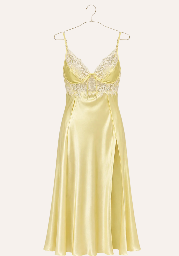 Satin Long Night Gown