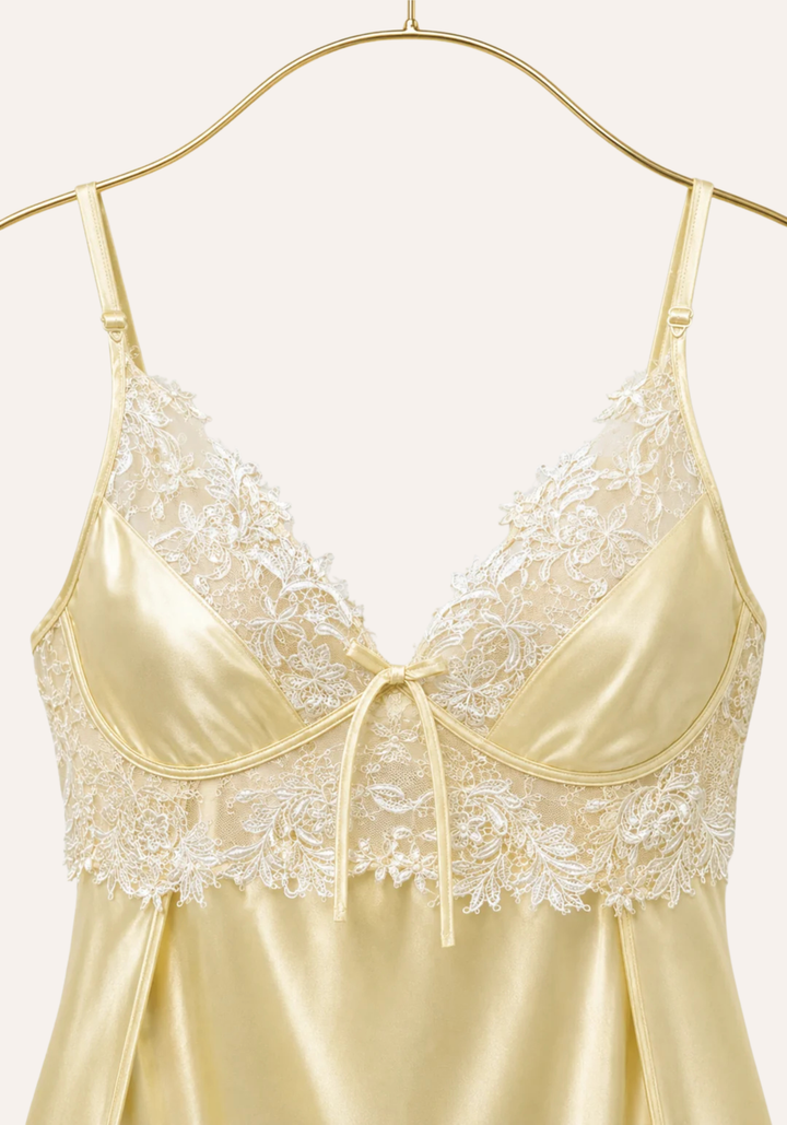 Satin Long Night Gown