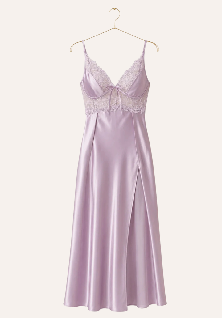 Satin Long Night Gown