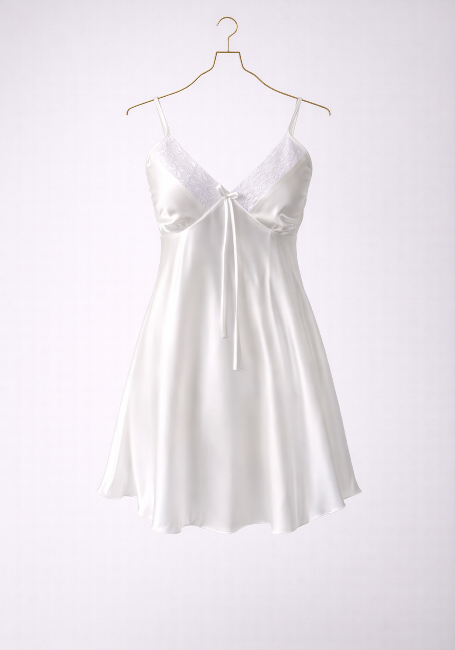 Bridal Schiffon Satin Short Robe Set