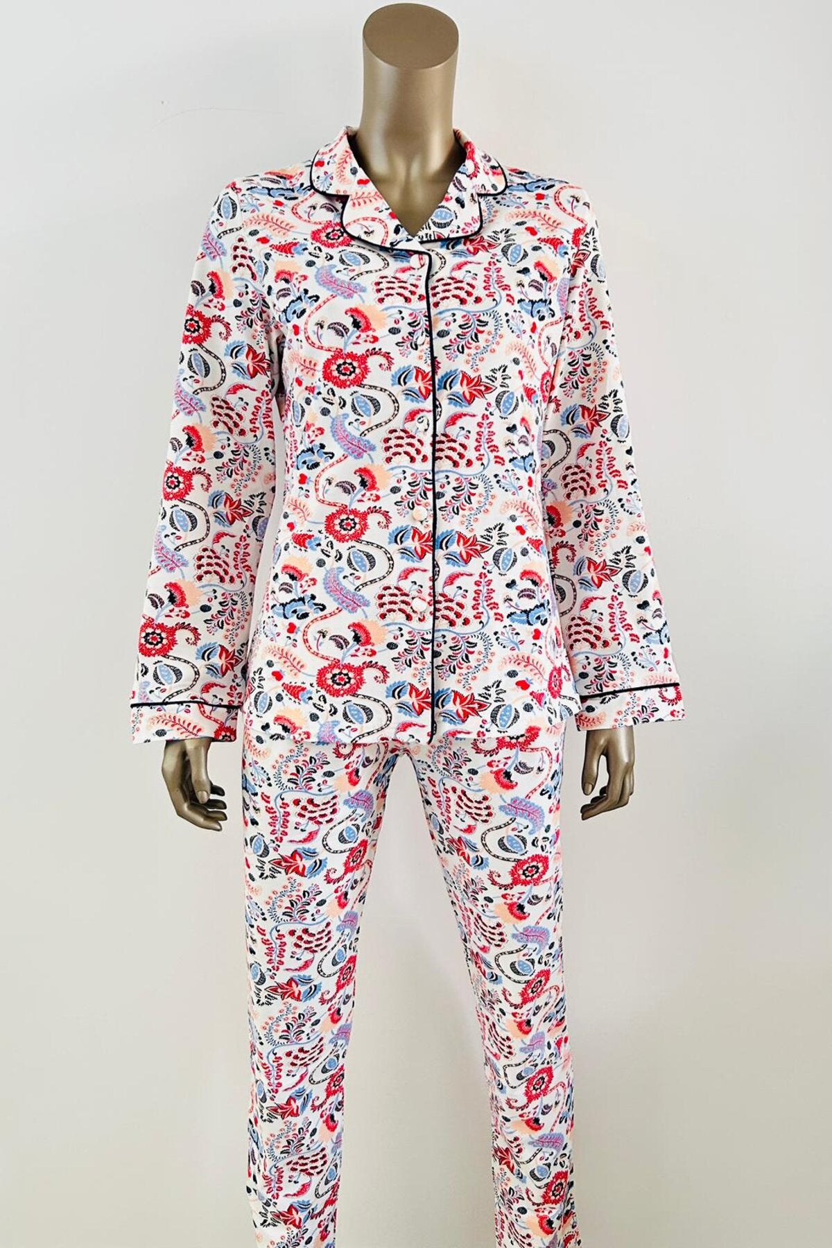 S&L Collar Button Pajama