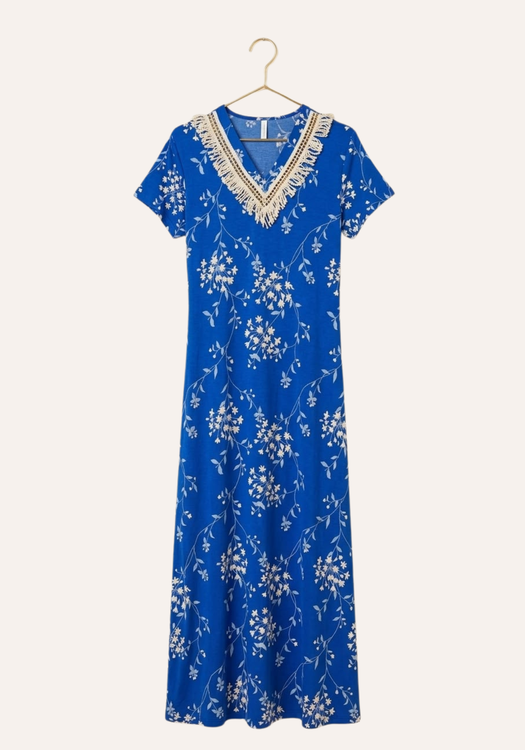 Short Sleeve Long Gown
