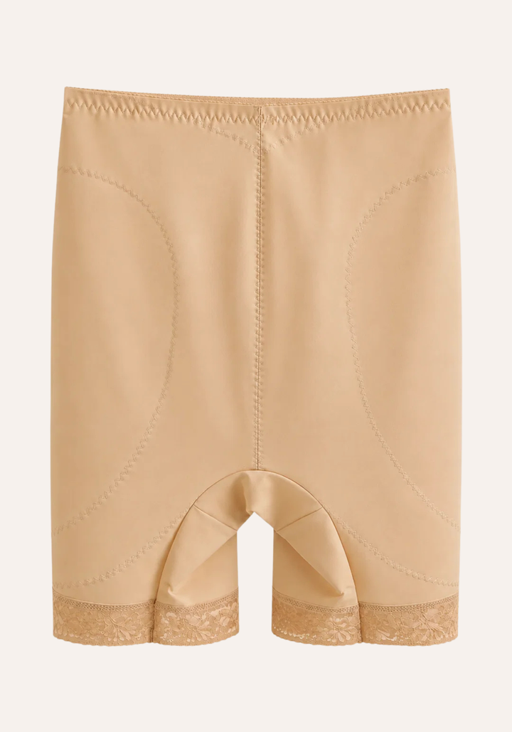 Corset: High Waist Shorts Corset With Lace Detail In The Bottom
