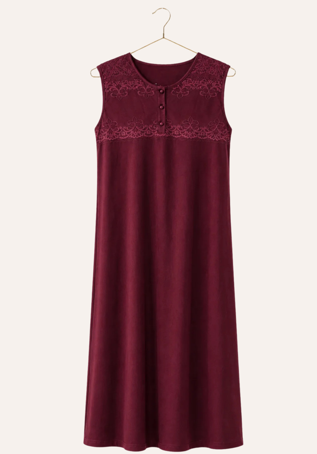 Velour Long Robe Set: Long Sleeve Long Robe And Sleeveless Nighty