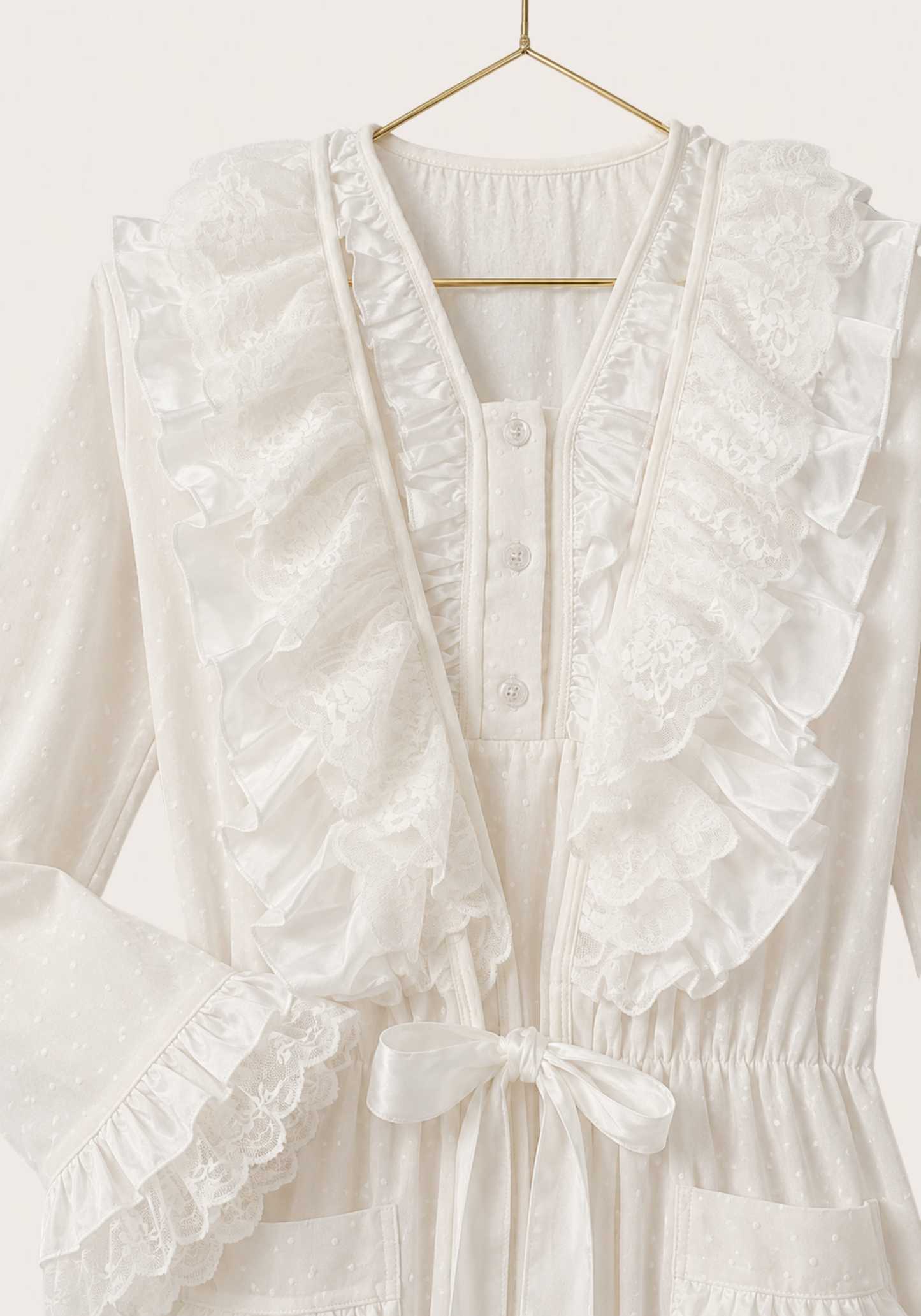 Maternal 3 Pieces Set : Pajamas With Robe