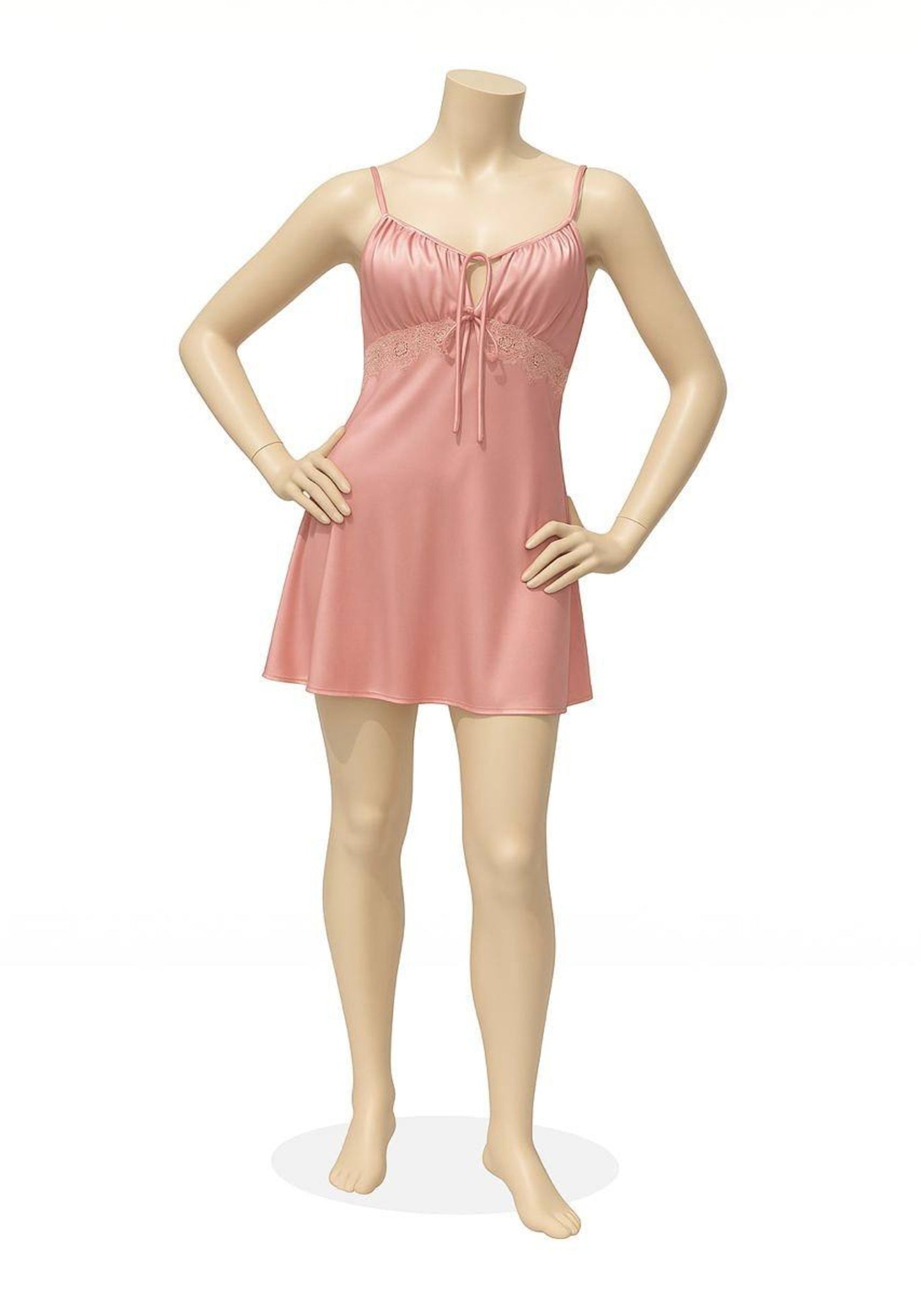 LNGR Satin Babydoll Padded Cups