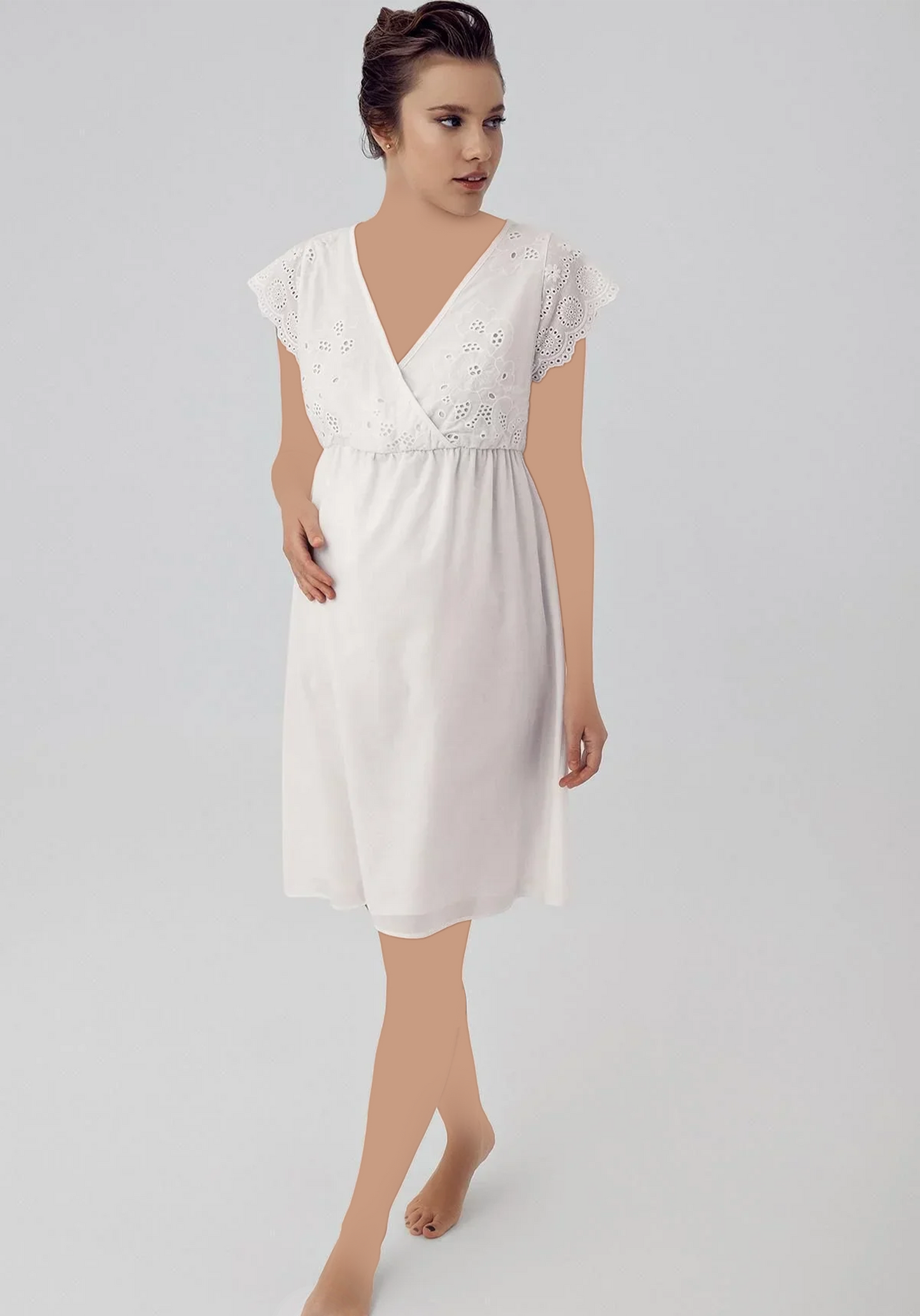 Maternal Cotton Woven Nighty
