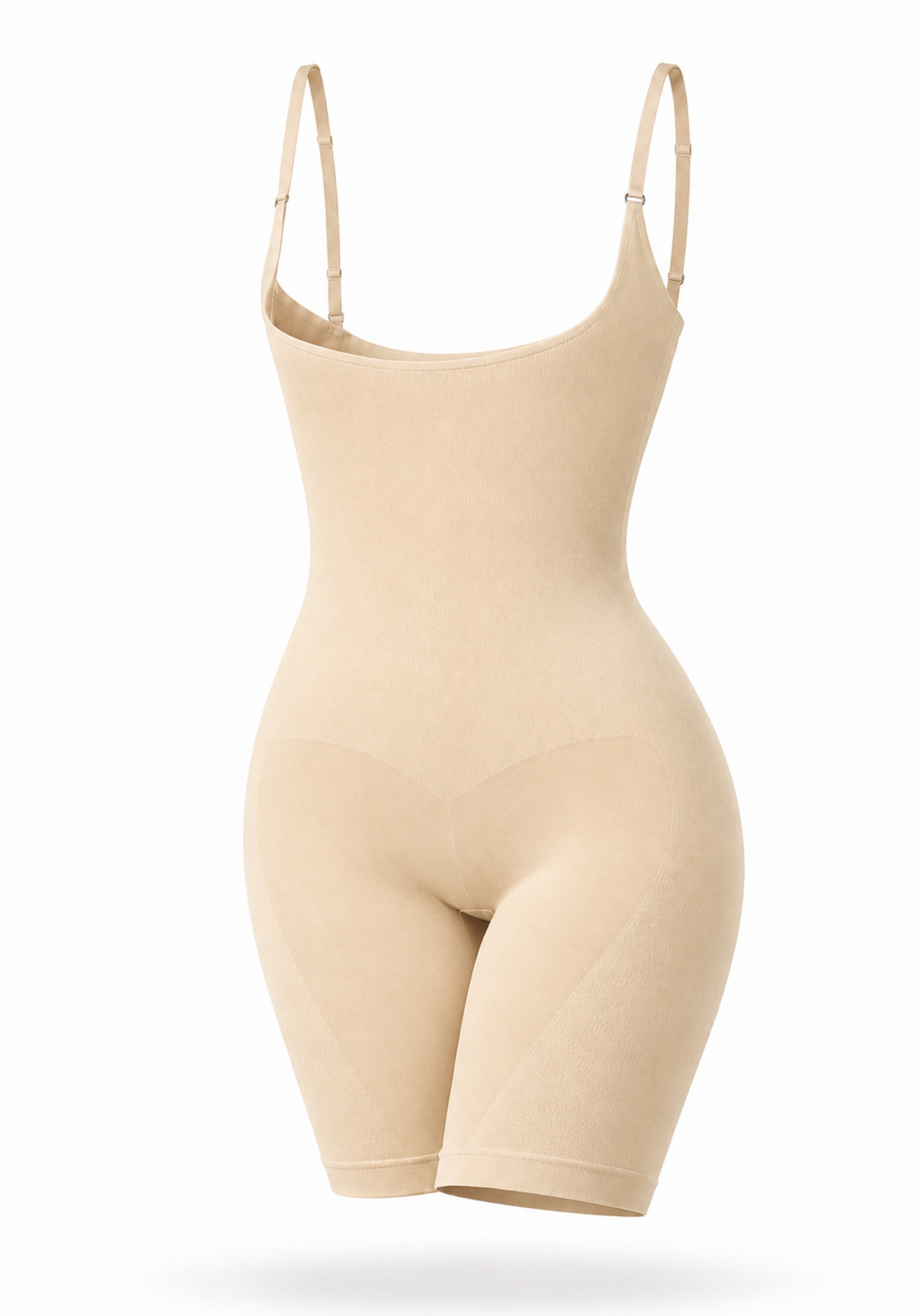 Thin Shoulder Strap Bra-Less Full Body Long Short Suit Shaper