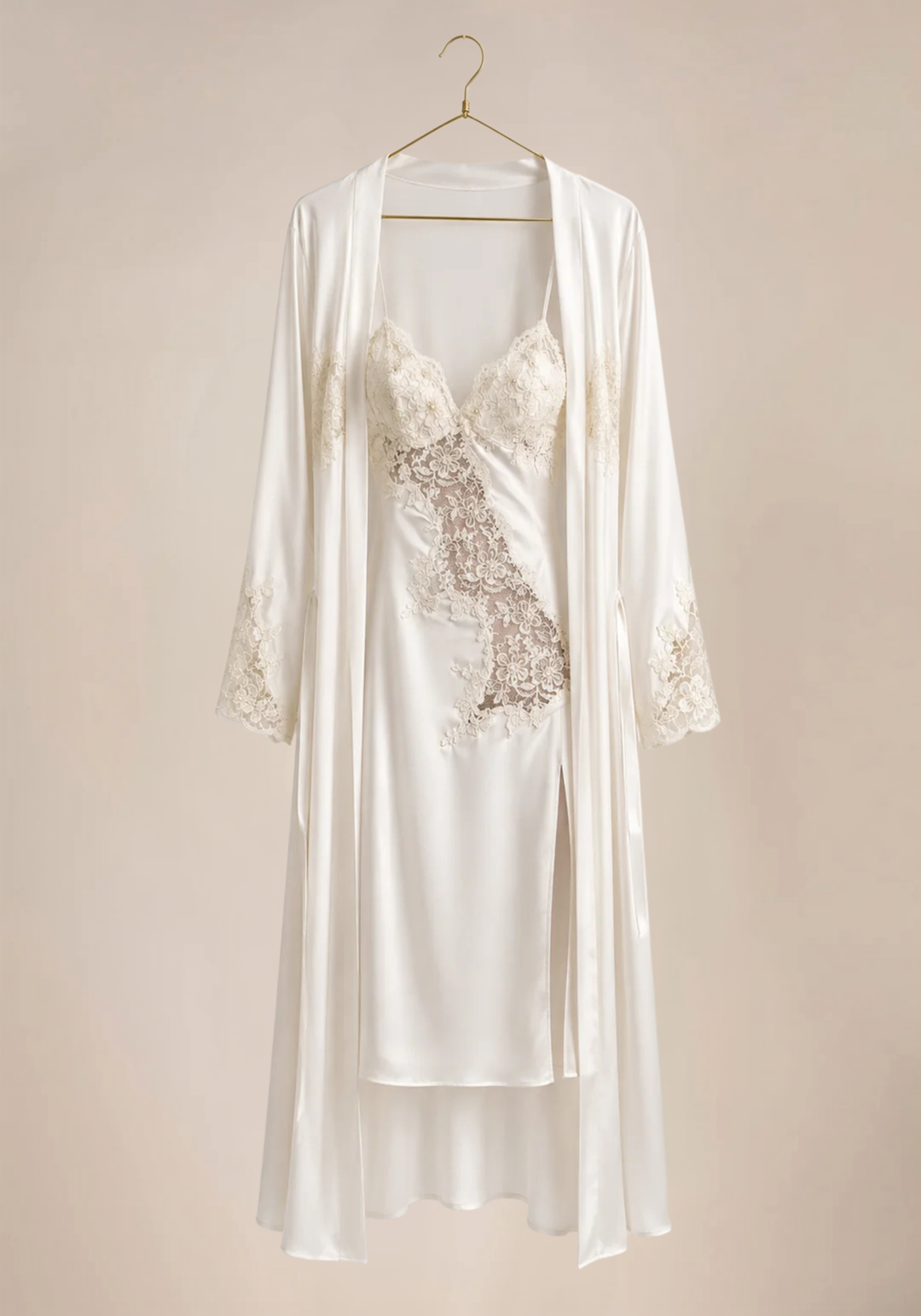 Set Of 6: Cami, Short, Short Sleeve Top, Pant, Long Nighty, Robe