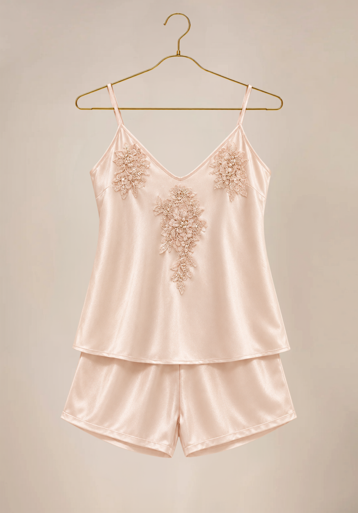 Set Of 6: Cami, Short, Short Sleeve Top, Pant, Long Nighty, Robe