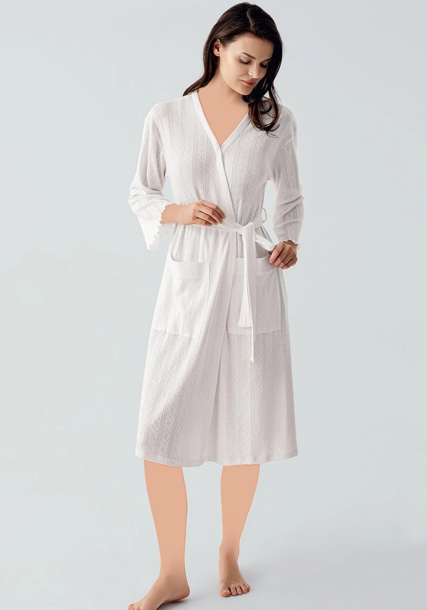 Cotton (100%) Pointelle Robe
