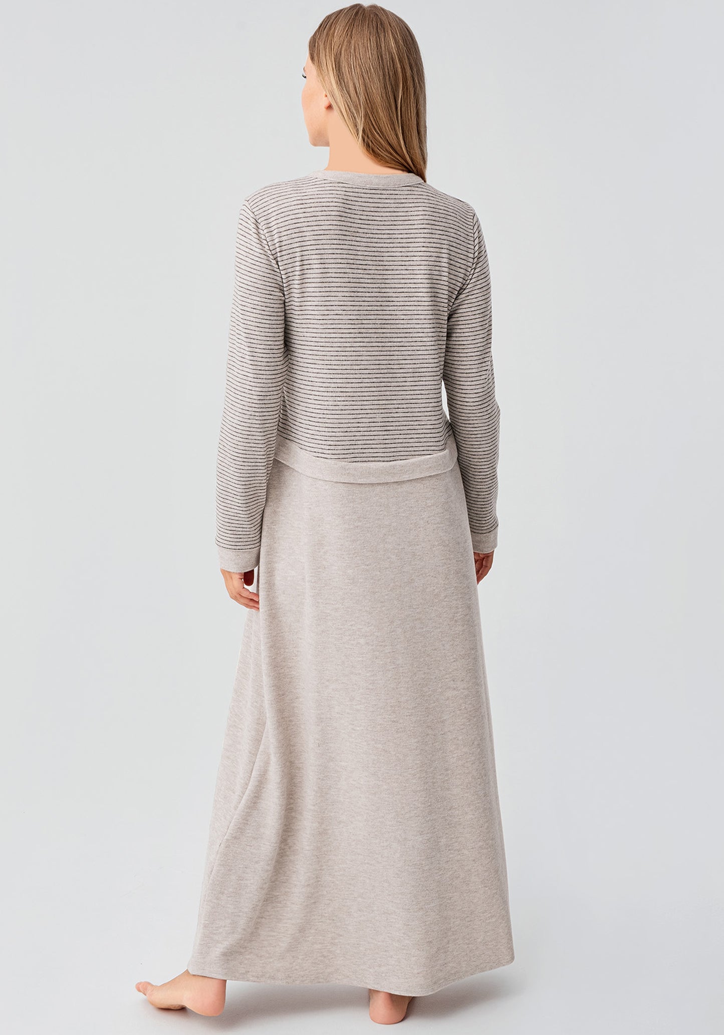 Long Sleeve Soft Touch Long Gown