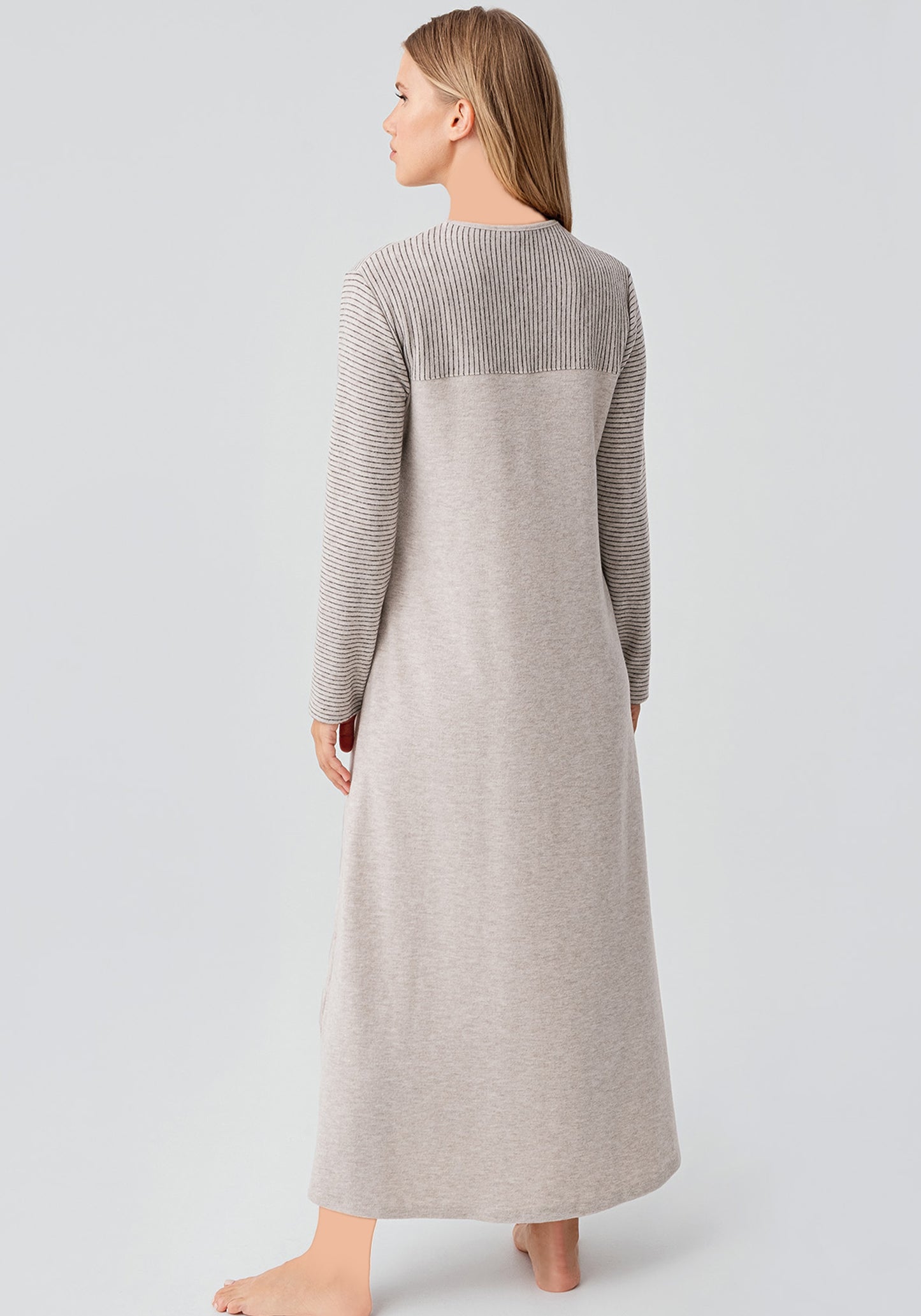 Long Sleeve Soft Touch Long Gown