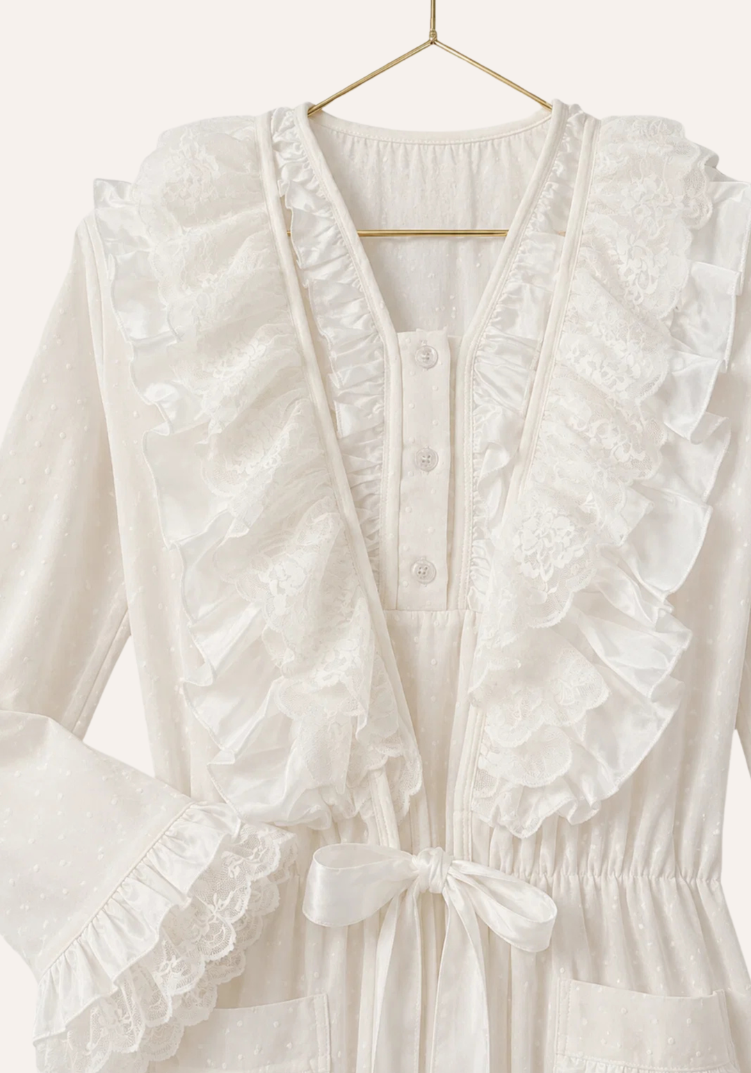Maternal 3 Pieces Set : Pajamas With Robe