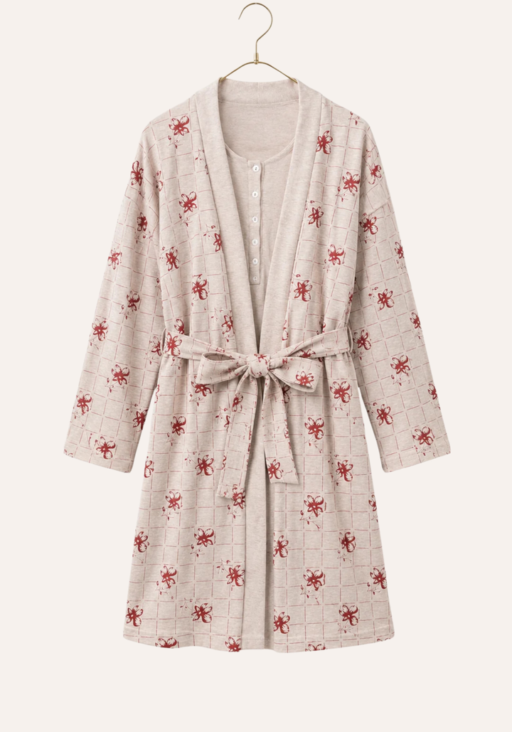 Maternal Long Sleeve Robe Set