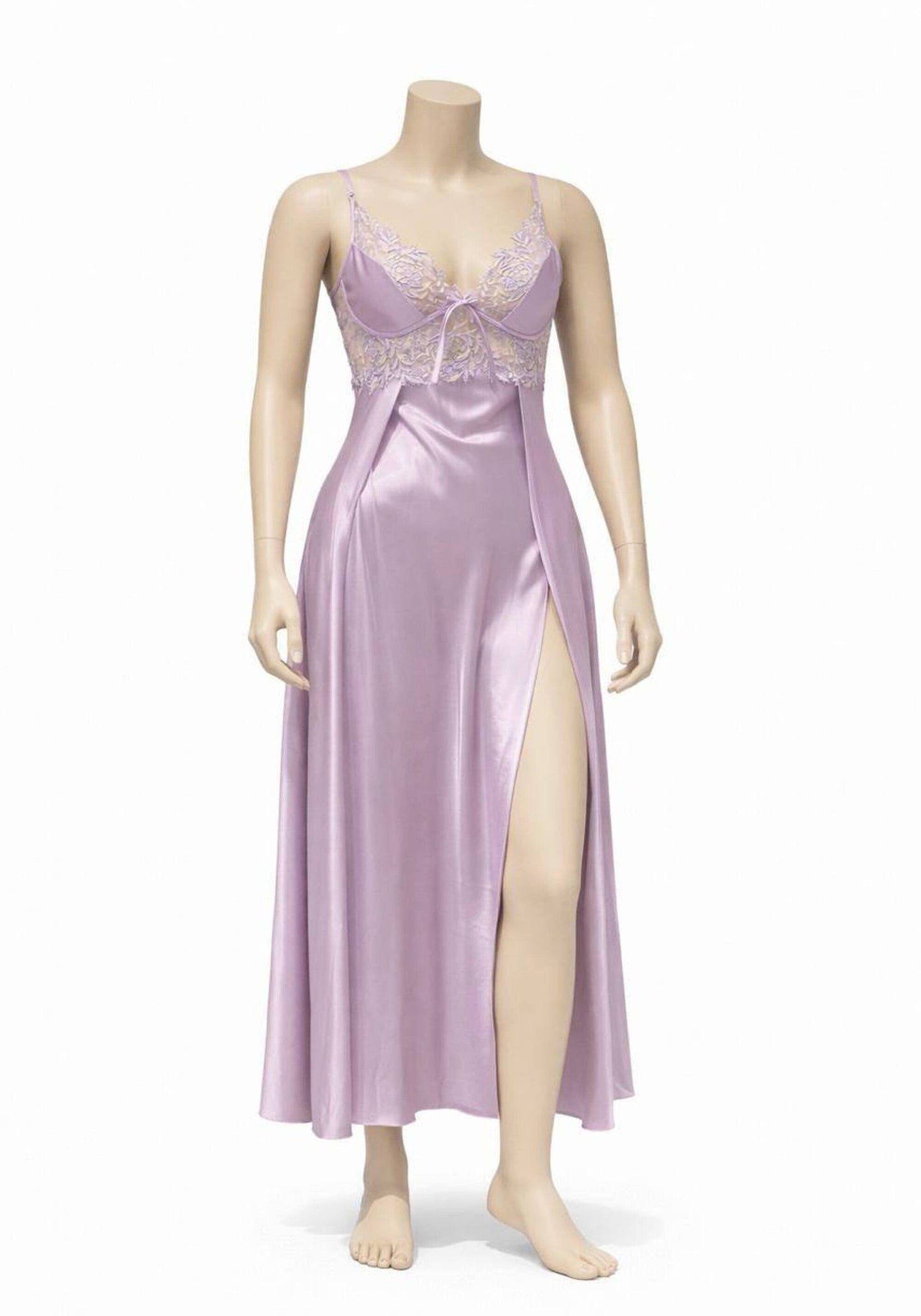 Satin Long Night Gown