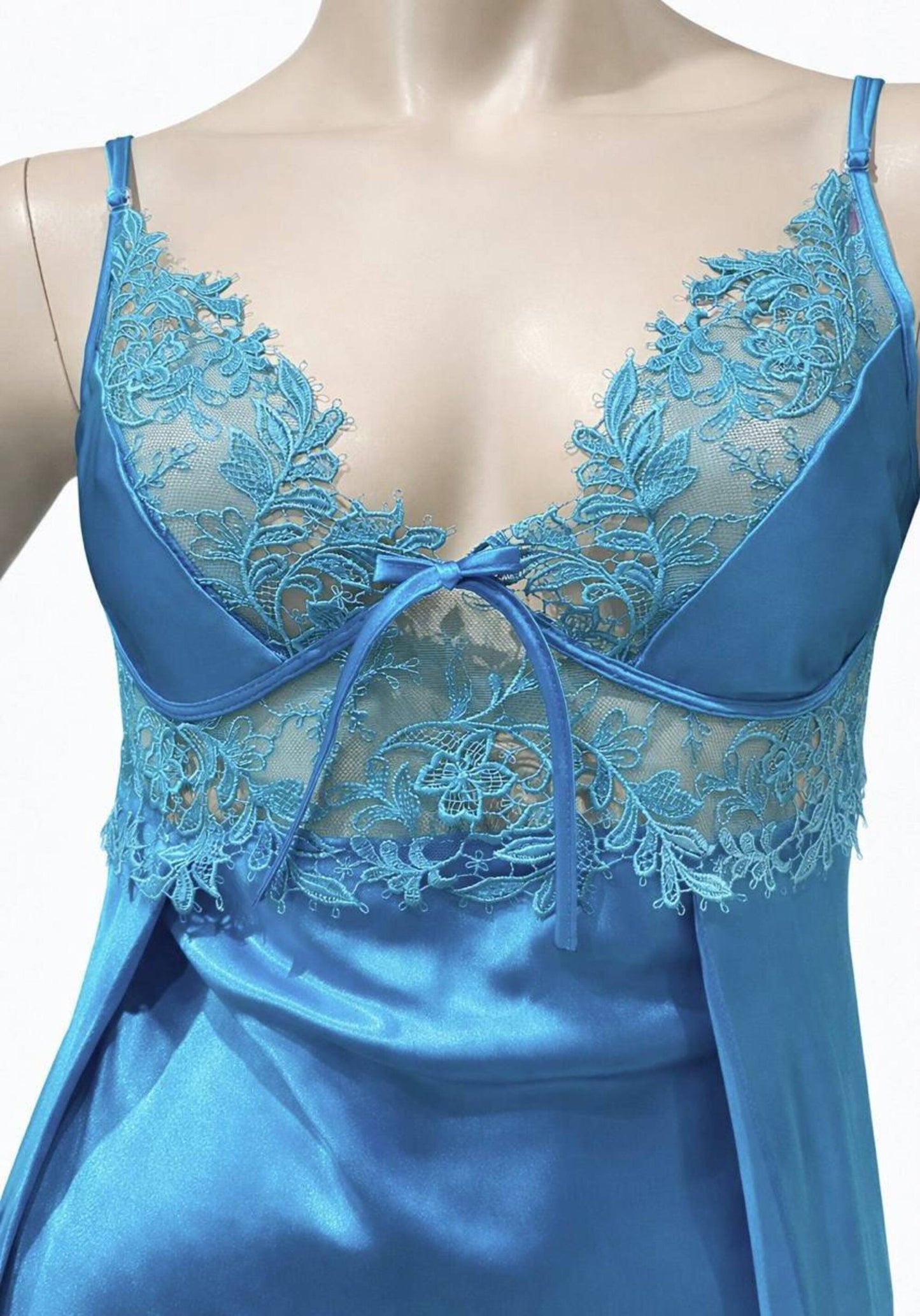 Satin Long Night Gown