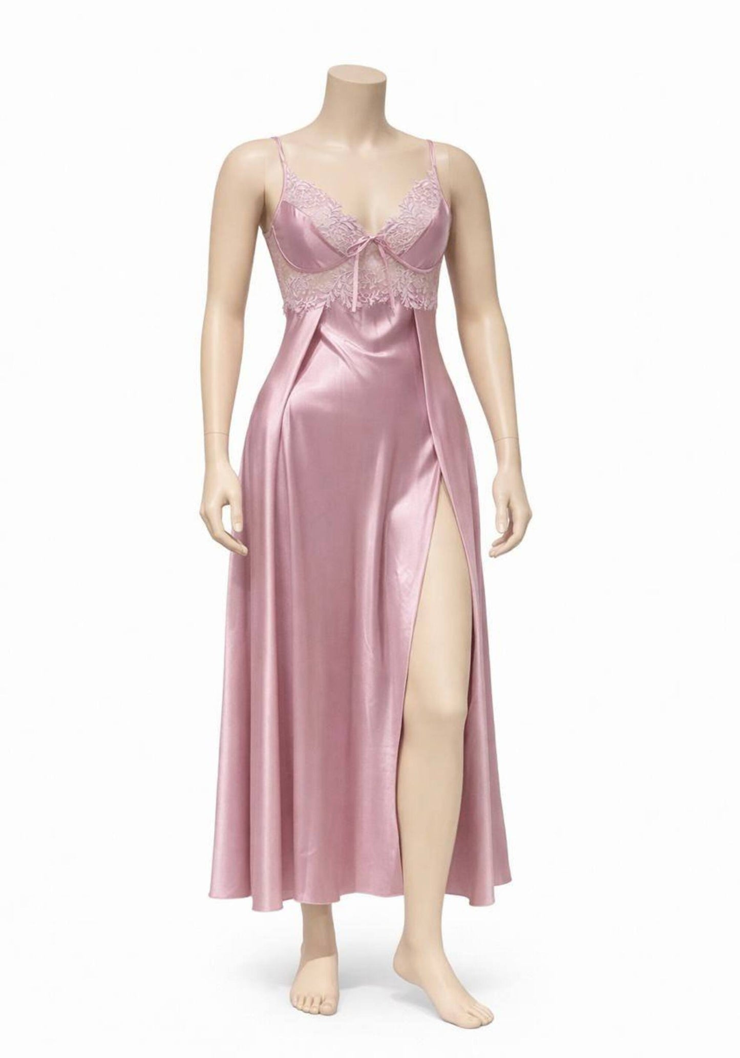Satin Long Night Gown