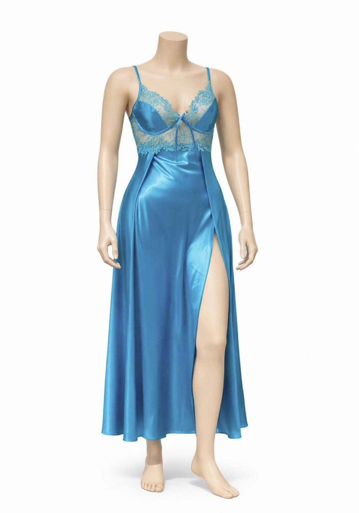 Satin Long Night Gown