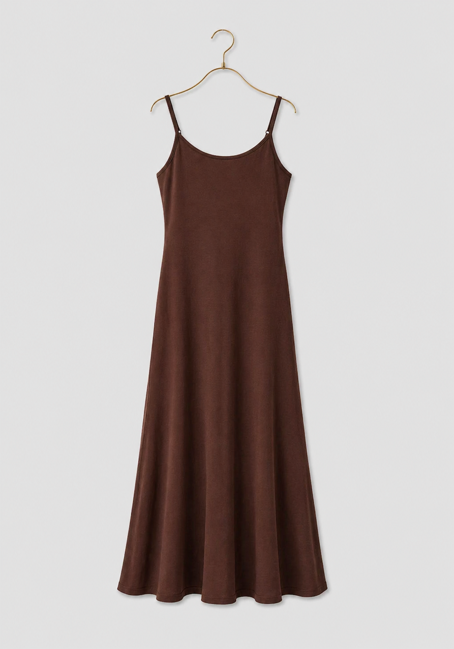Basic Comfortable Viscose Lycra Shoulder Strap Soft Long Nighty