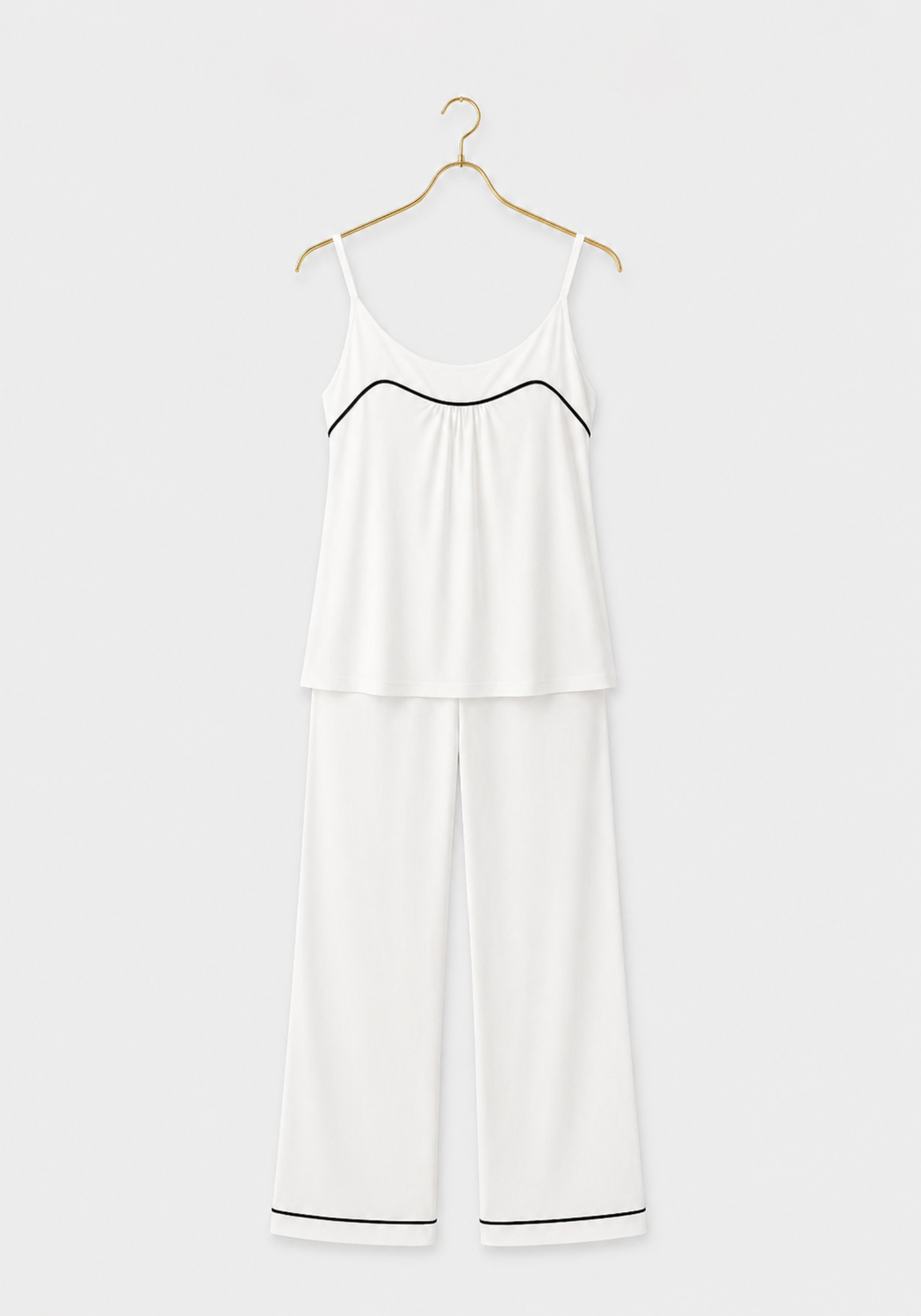 Plain Comfortable Viscose Lycra Shoulder Strap Soft Pajamas