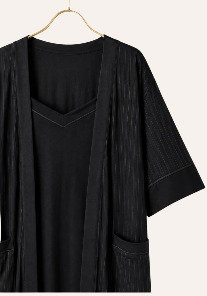 Shoulder Strap Nighty And Robe Set