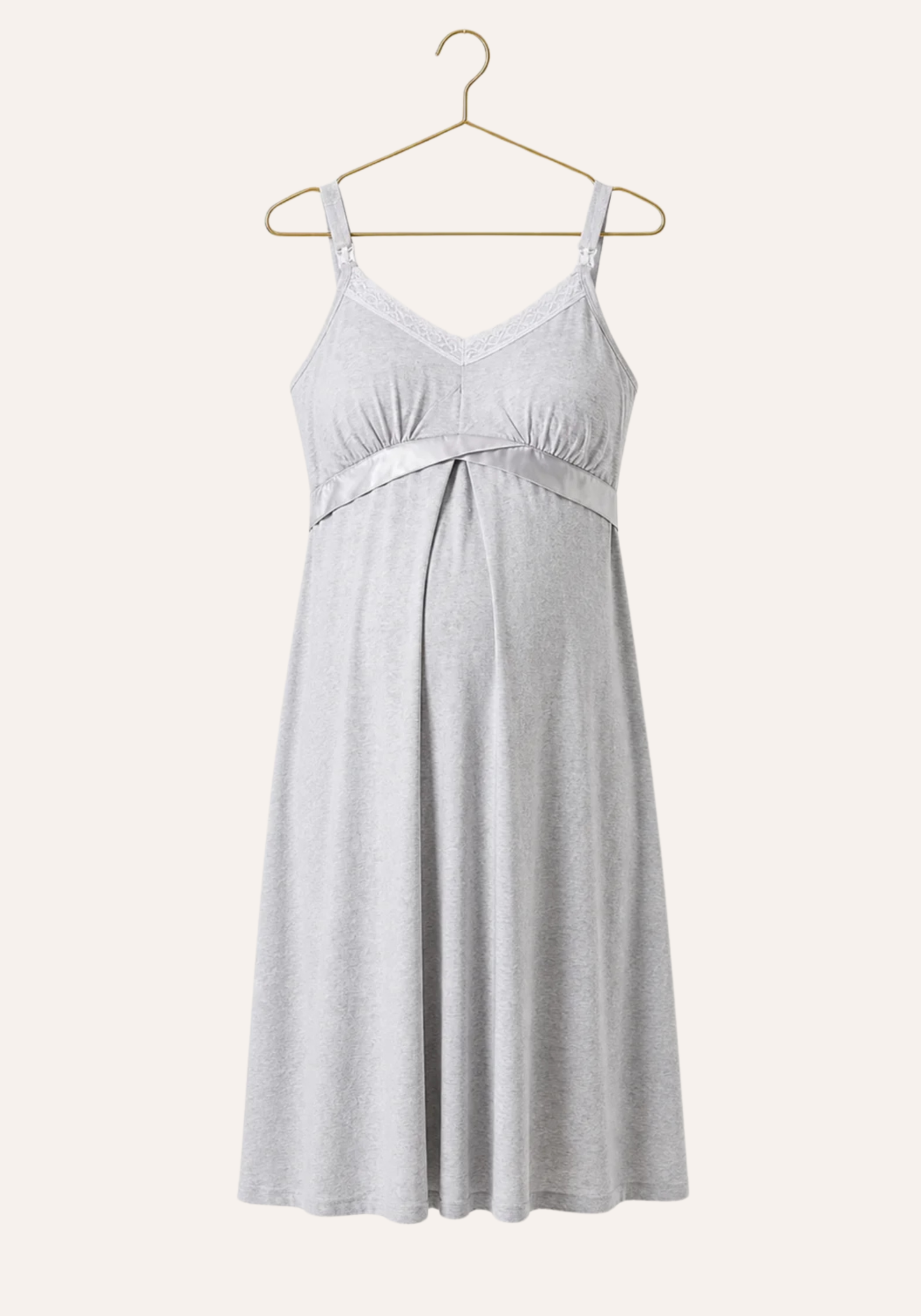 Plain Shoulder Strap Short Nighty
