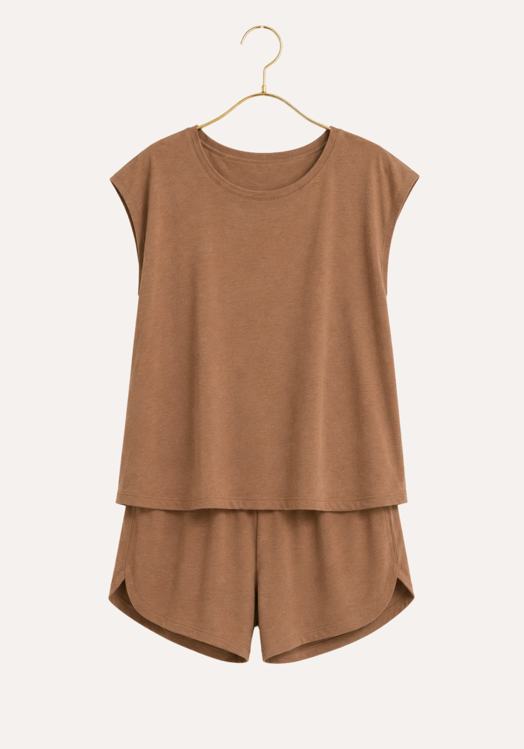 Viscose Lycra Short Sleeve Top And Short Set