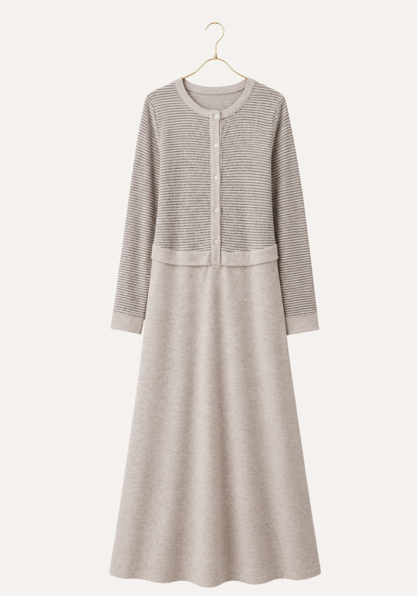 Long Sleeve Soft Touch Long Gown