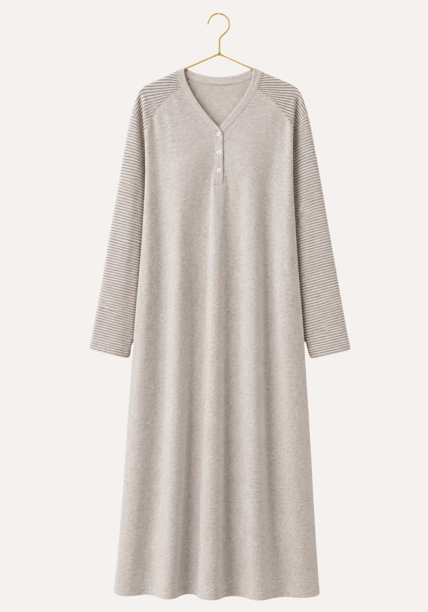 Long Sleeve Soft Touch Long Gown