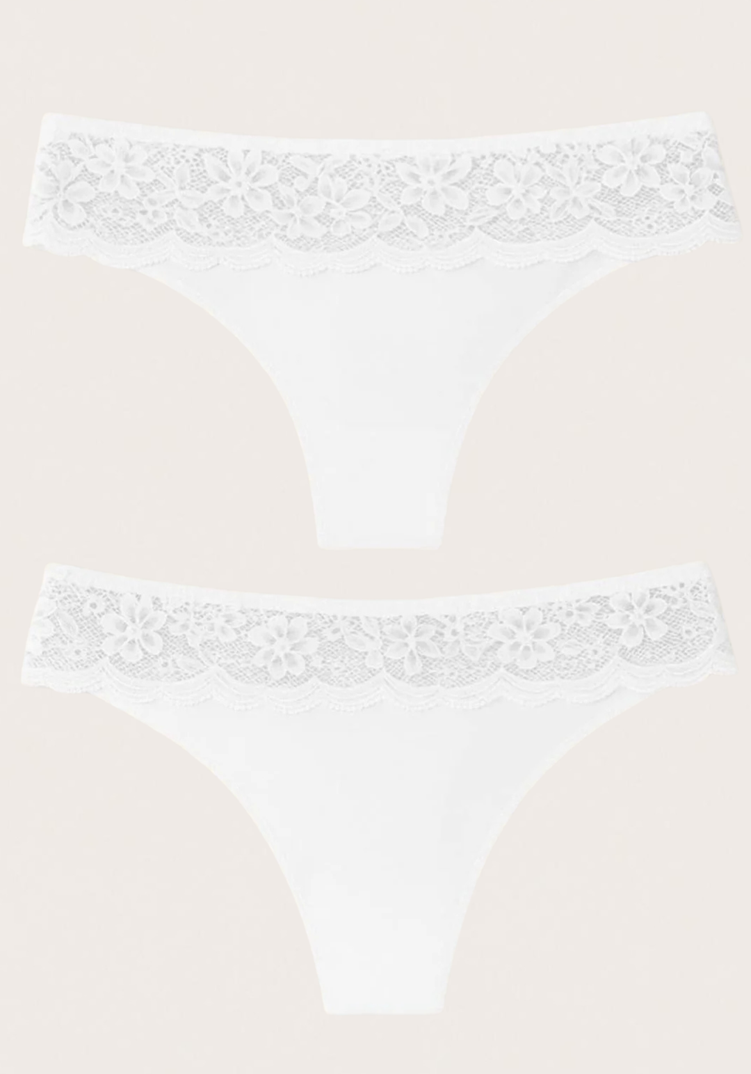 Laser Cut With Lace Detail Panties