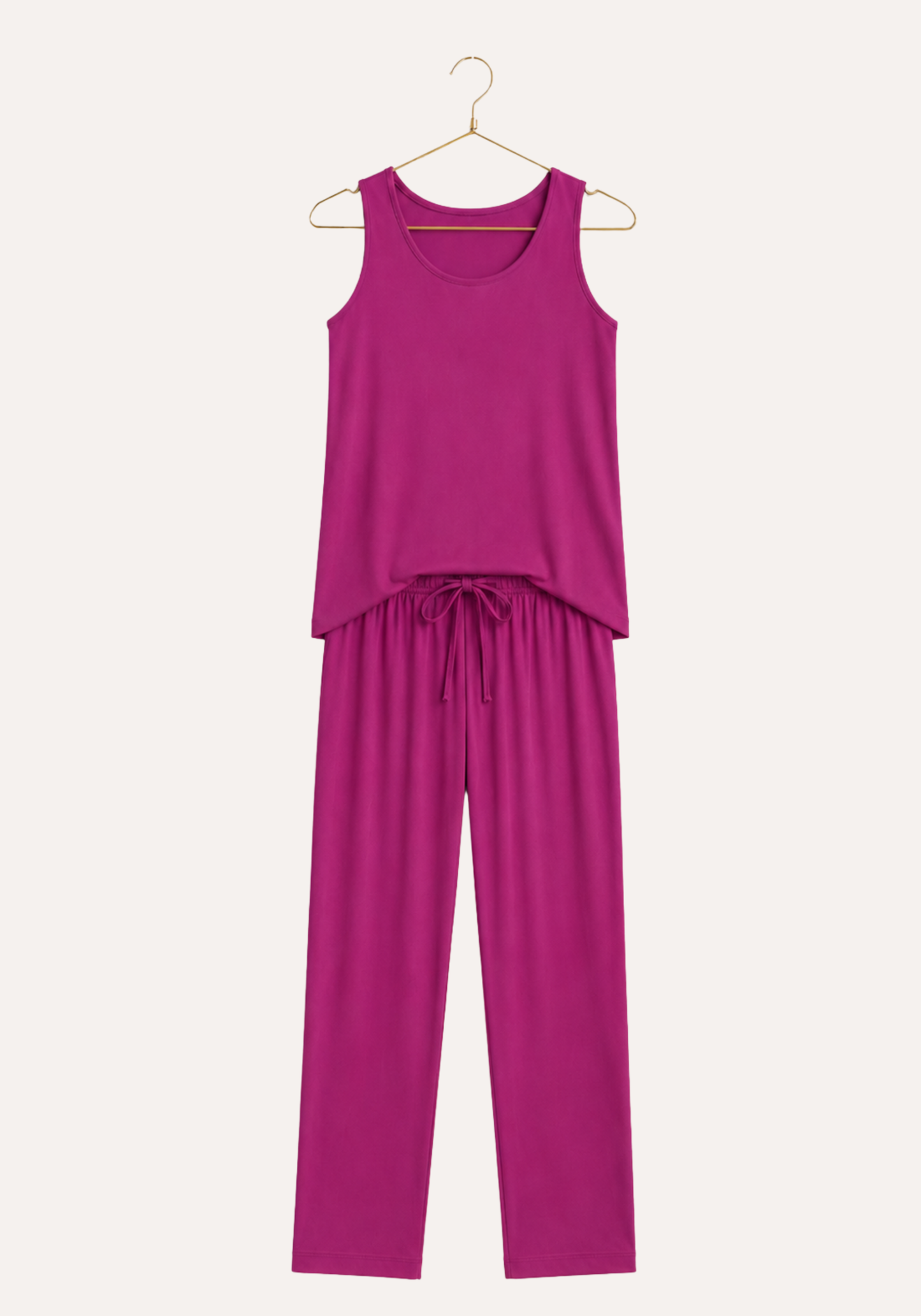 Modal Pajama: Sleeveless Top And Bermuda Pants