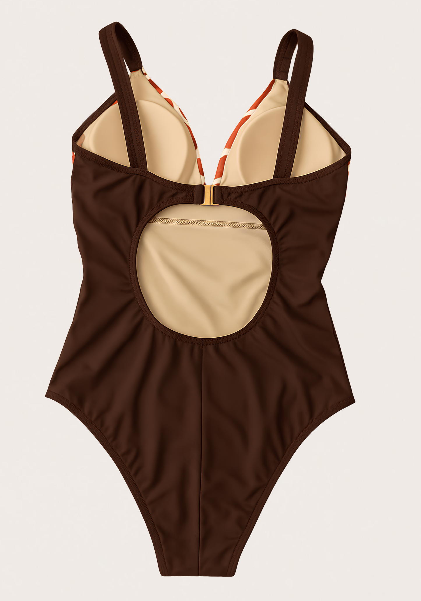 OCC Brown Red Swimming Bodysuit
