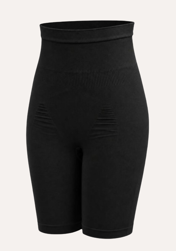 Hi-Waist Long Short Silicone Aided Shaper With Sculpting Contours