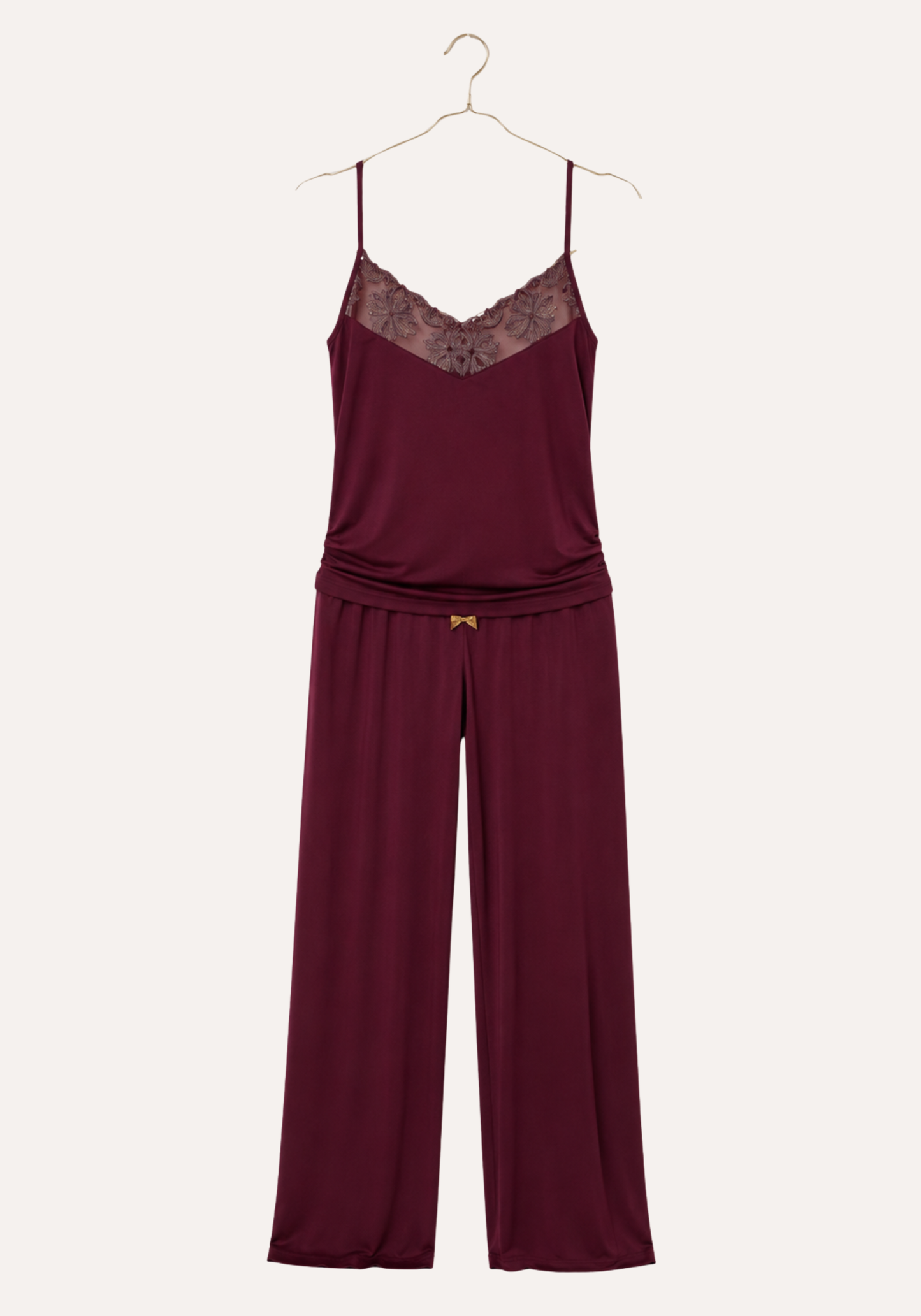 3 Piece Lace Velour Set