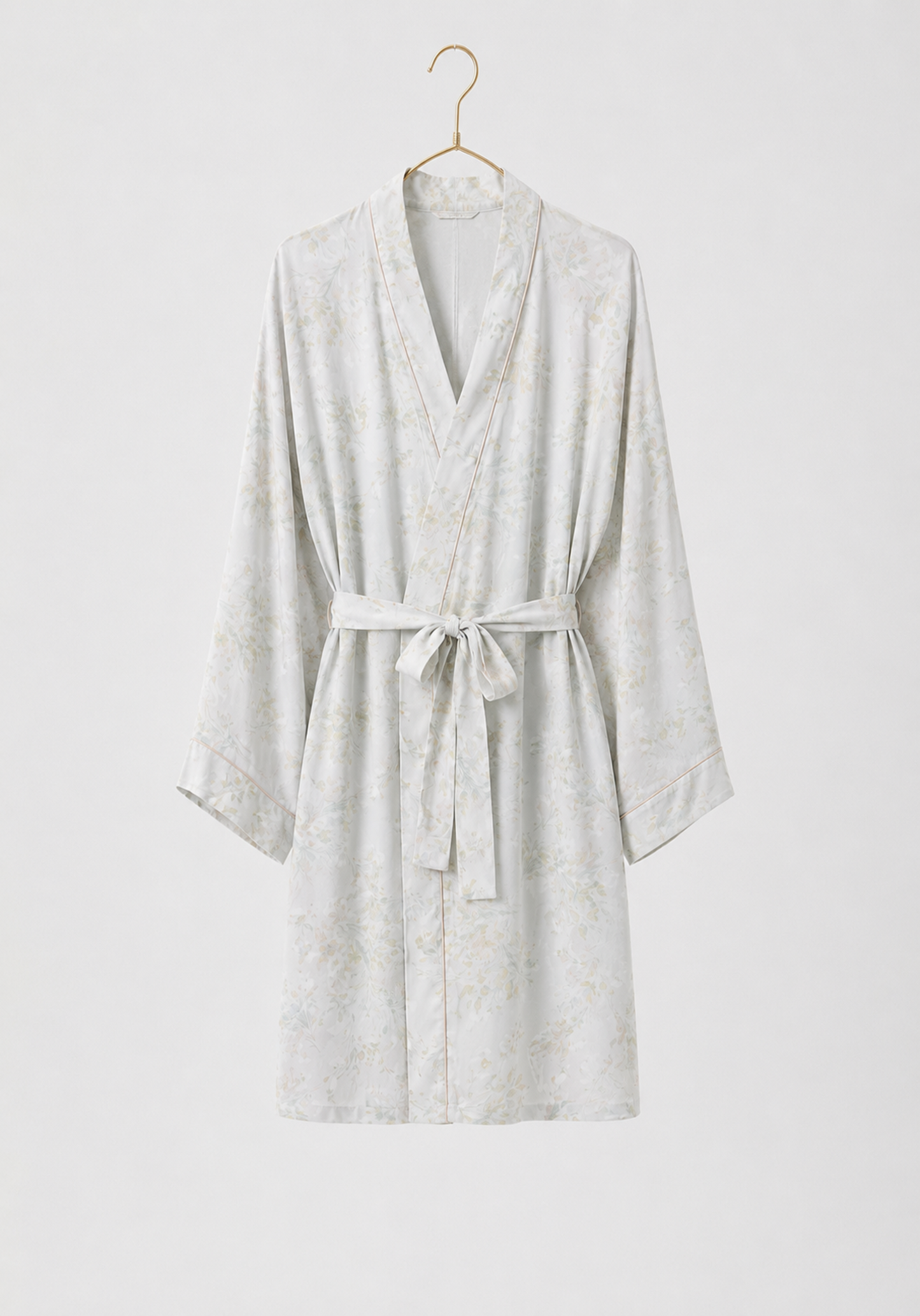 Robe Set: Shoulder Strap Short Nighty (Viscose Lycra) And Short Robe (100% Viscose)