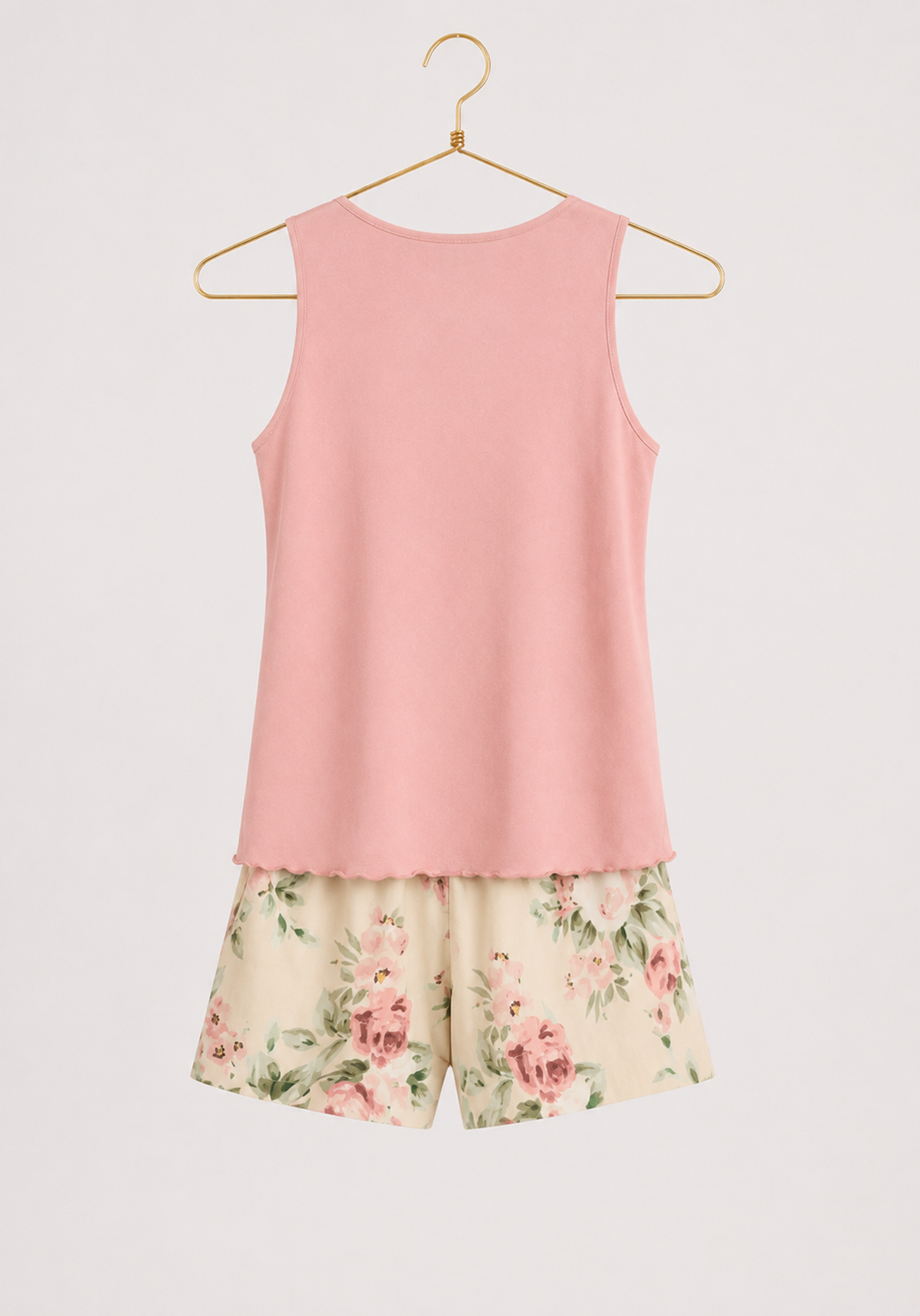 Short Set: Sleeveless Top And Shorts (Viscose Lycra)