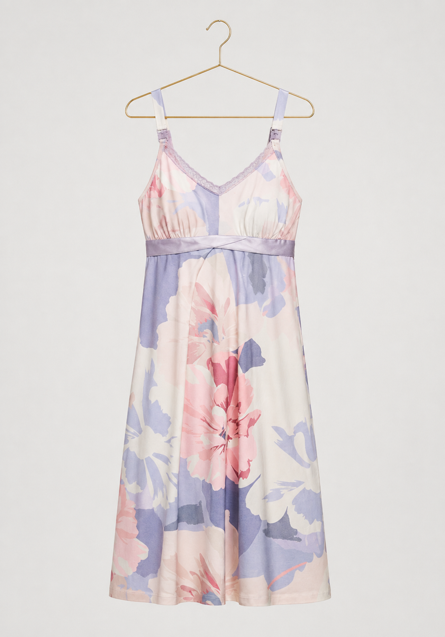 Maternal Printed Shoulder Strap Short Nighty (Viscose Lycra)