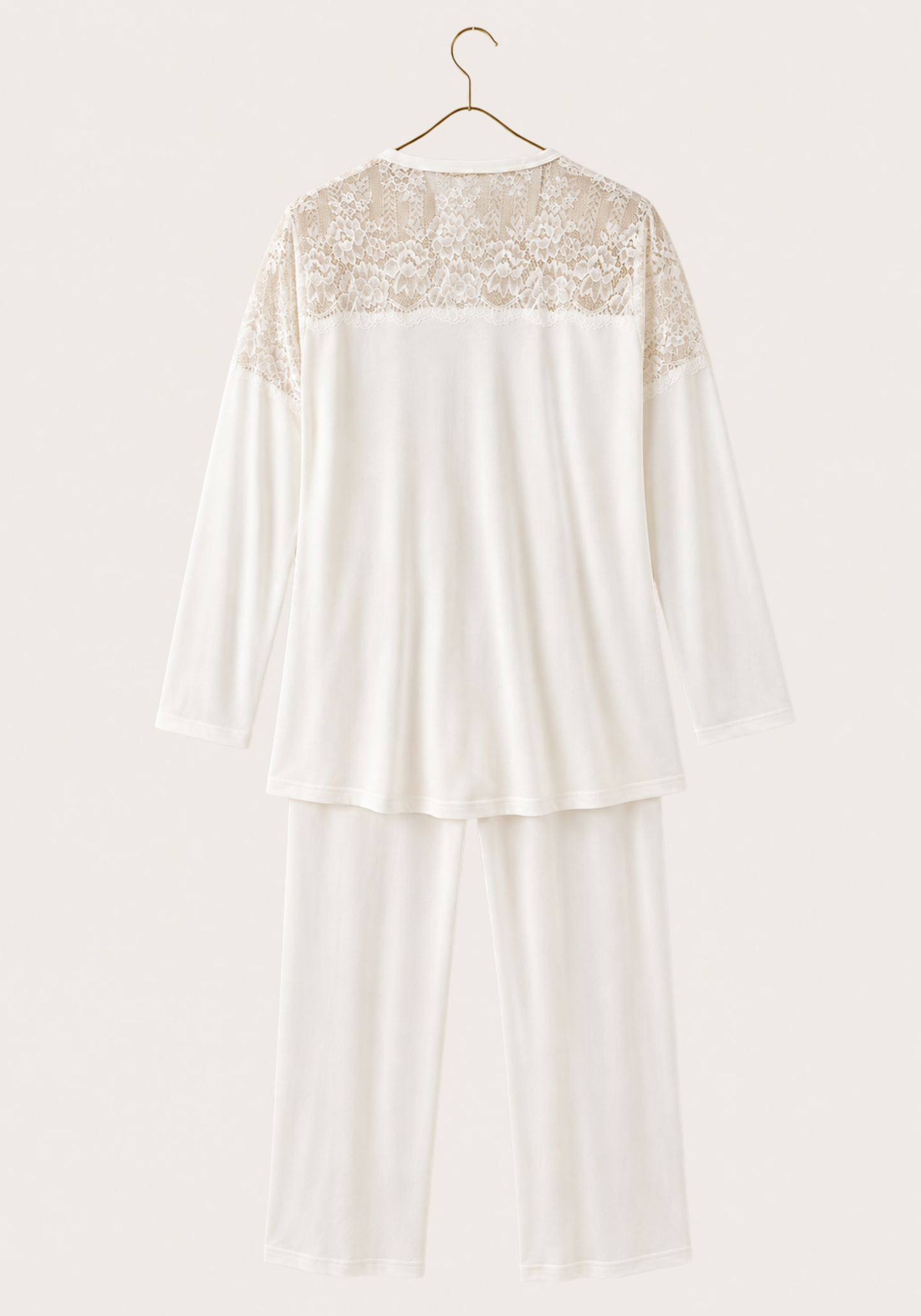 Maternal 3 Pieces Set: Pajamas With Short Robe