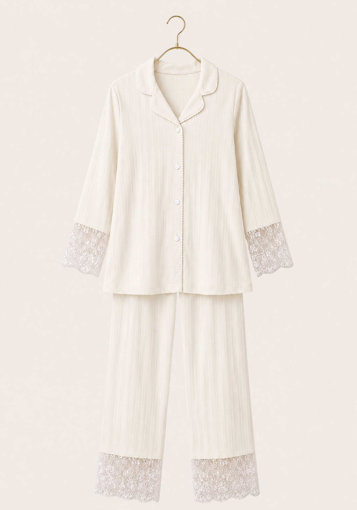 Maternal 4 Pieces Set: Bralet And Pants And Long Sleeves Short Robe And Headband