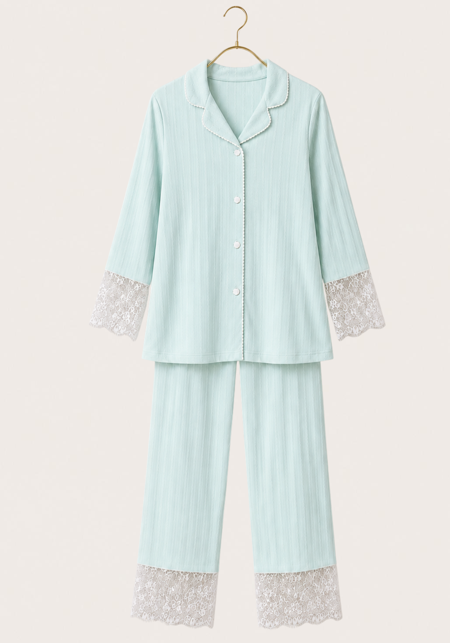 Maternal 4 Pieces Set: Bralet And Pants And Long Sleeves Short Robe And Headband