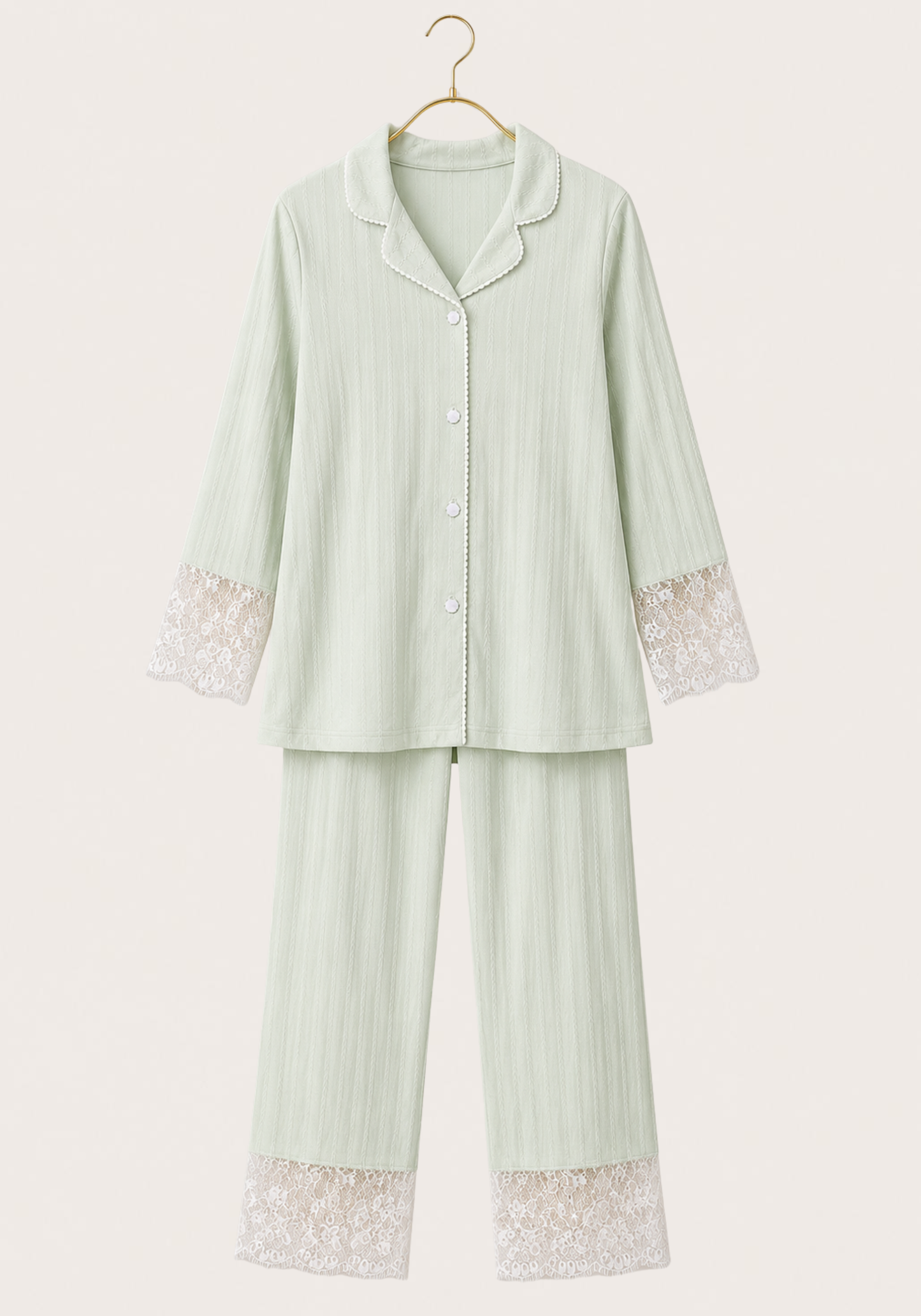 Maternal 4 Pieces Set: Bralet And Pants And Long Sleeves Short Robe And Headband