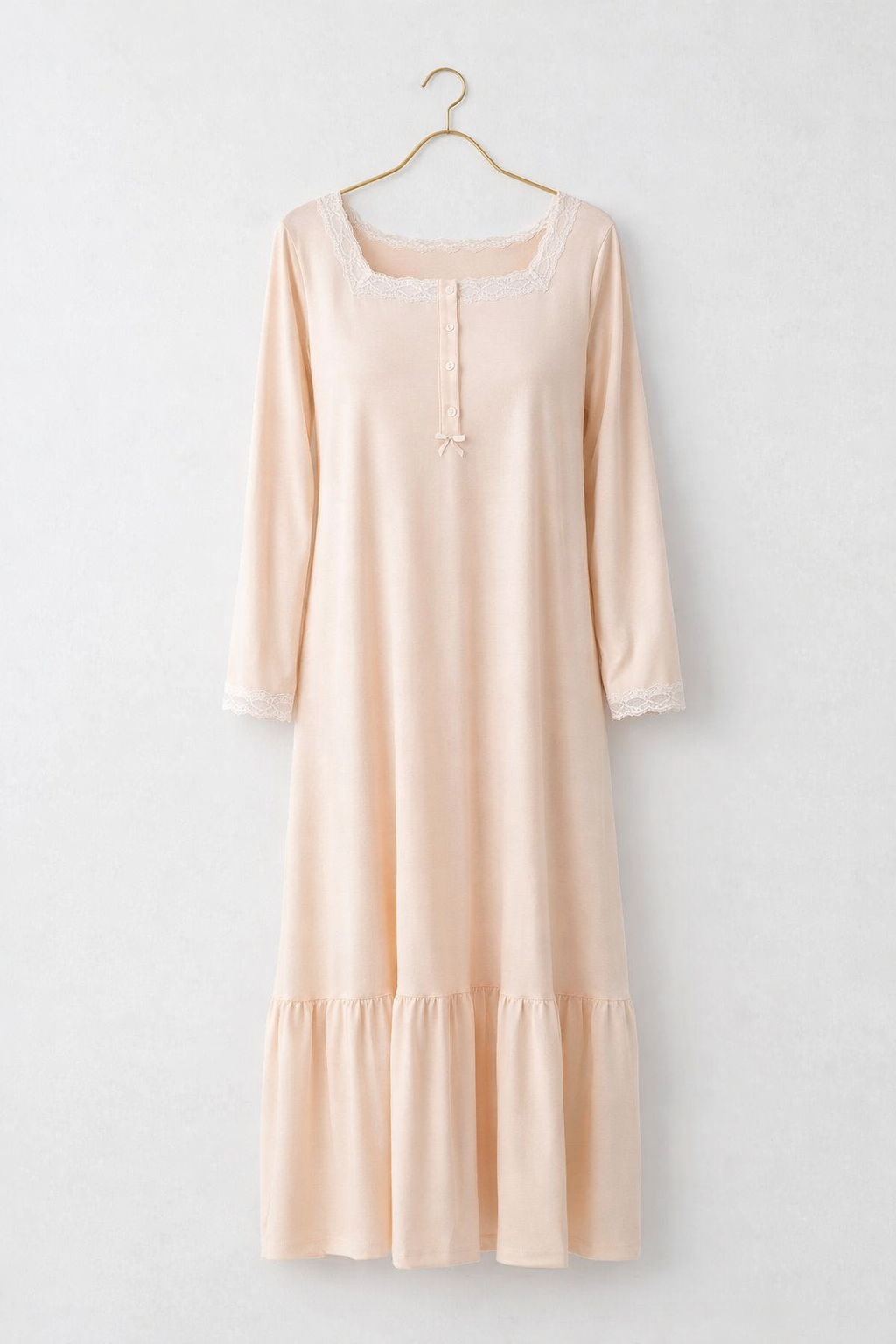 Plus Size Long Sleeve Long Gown