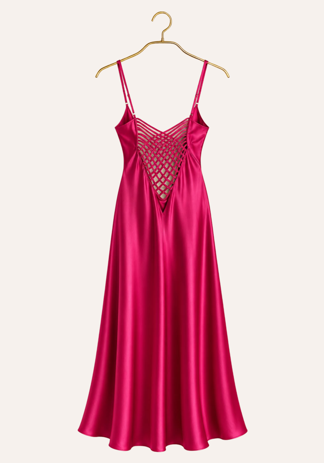 Shoulder Strap Plain Long Nighty