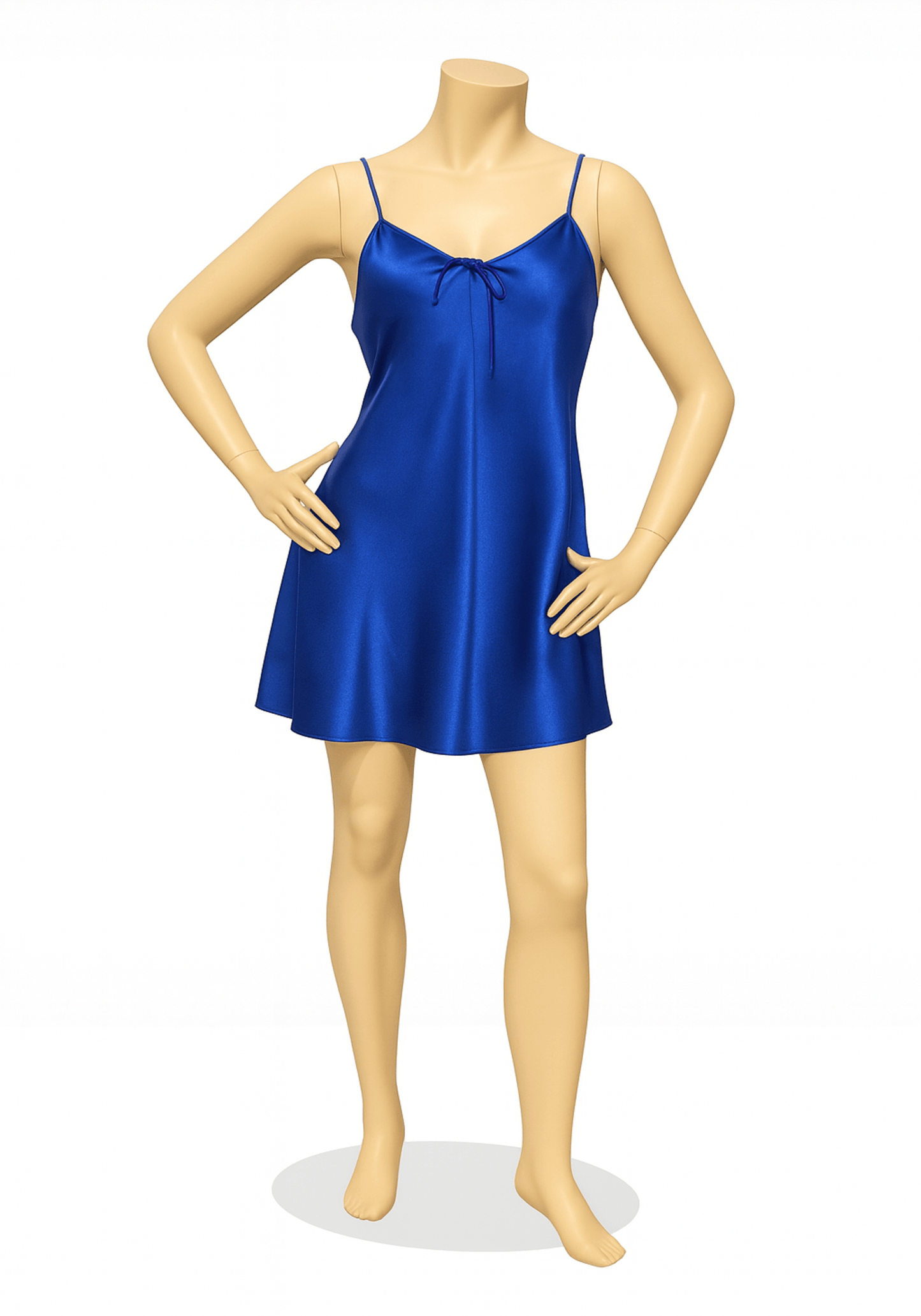 LNGR Satin Babydoll Net Straps Back