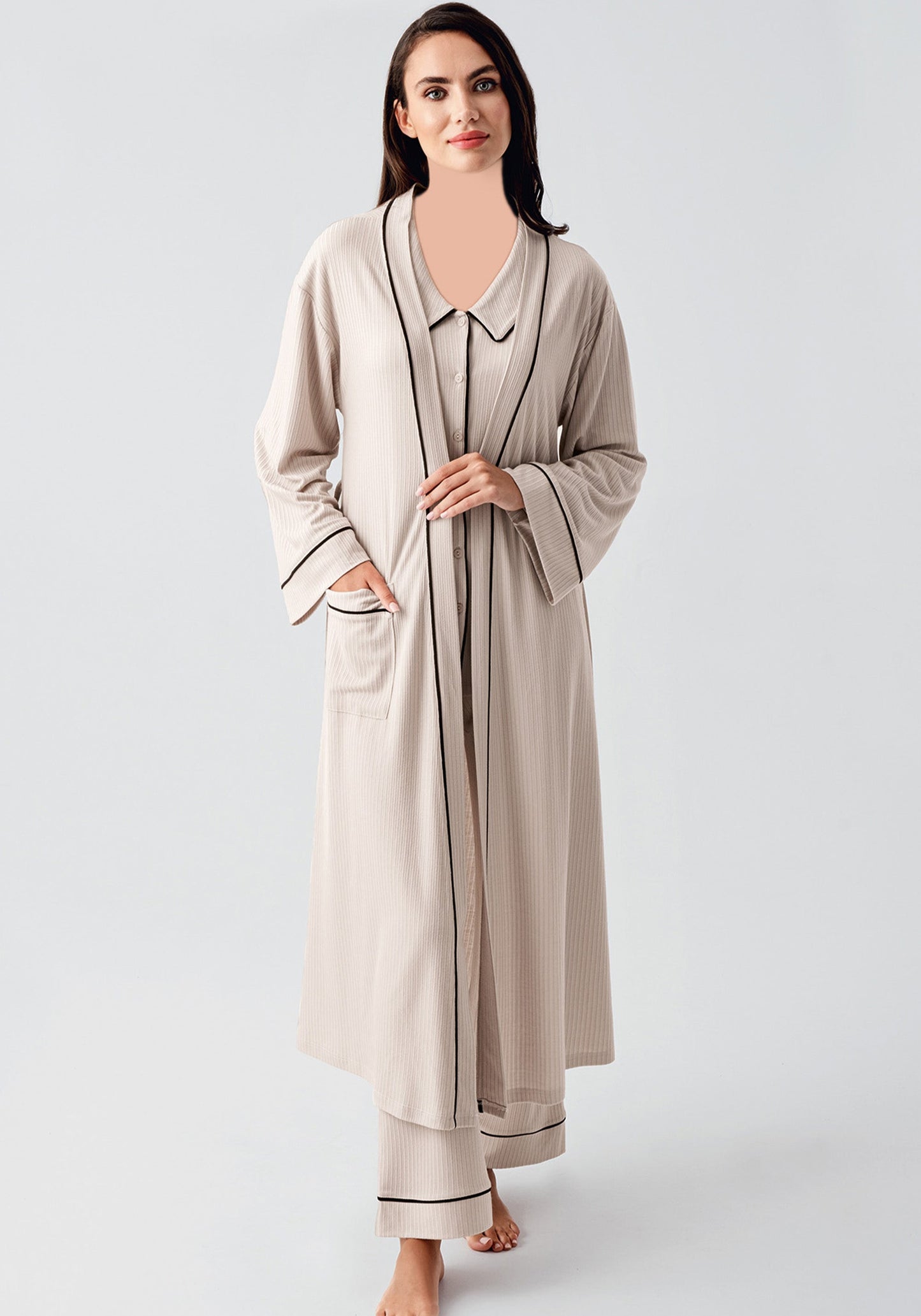 Maternal Striped 3 Piece Set