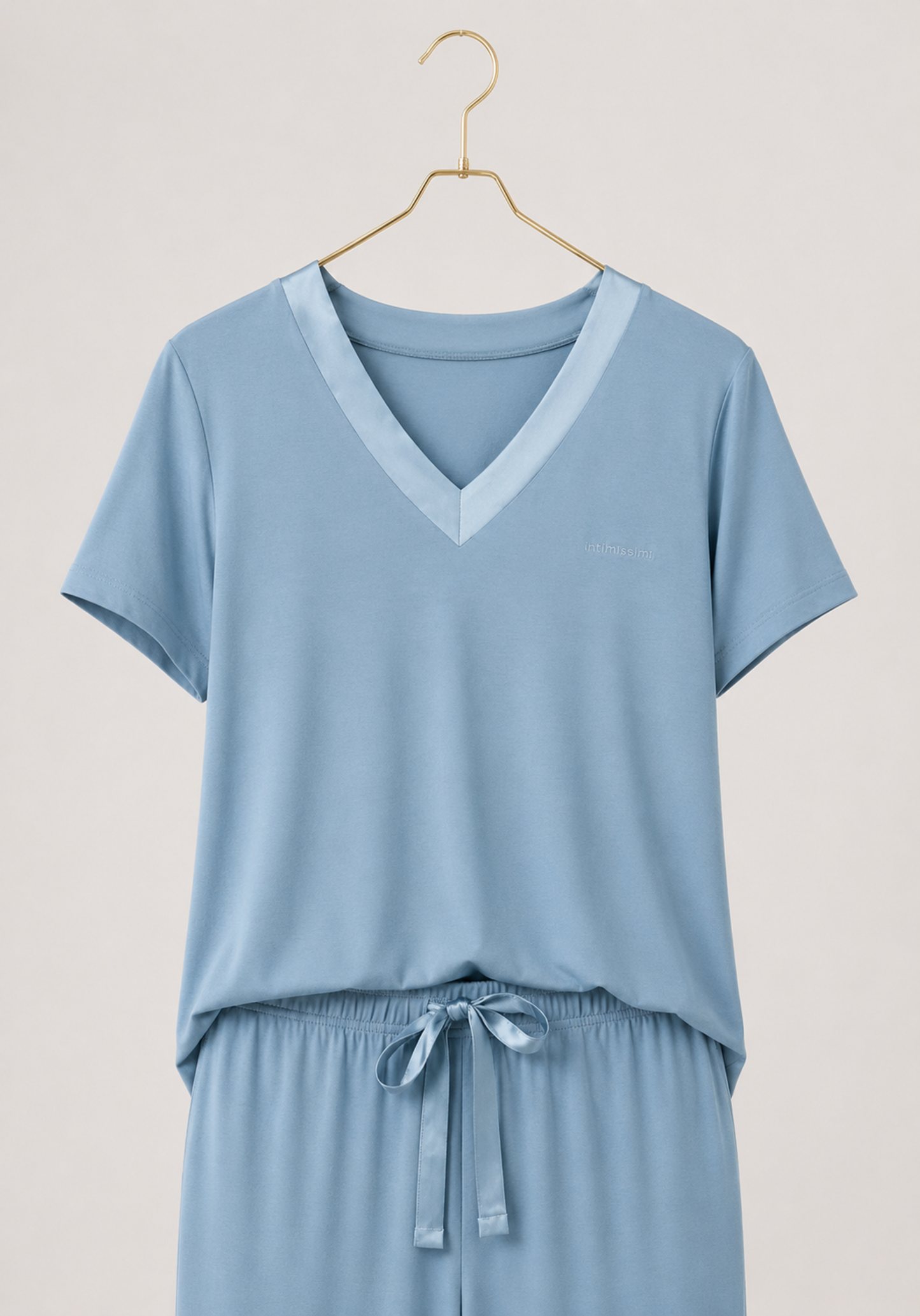 Pajamas: Short Sleeve Top And Pants (Viscose Lycra)